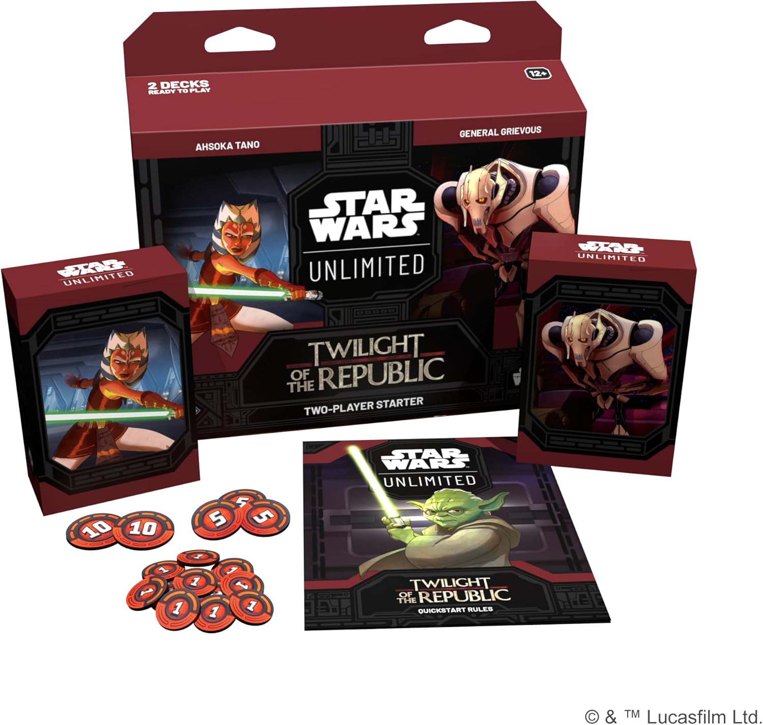 Fantasy Flight Games Star Wars: Unlimited Twilight of the Republic Two-Player Starter Set (FFGSWH0303) 10