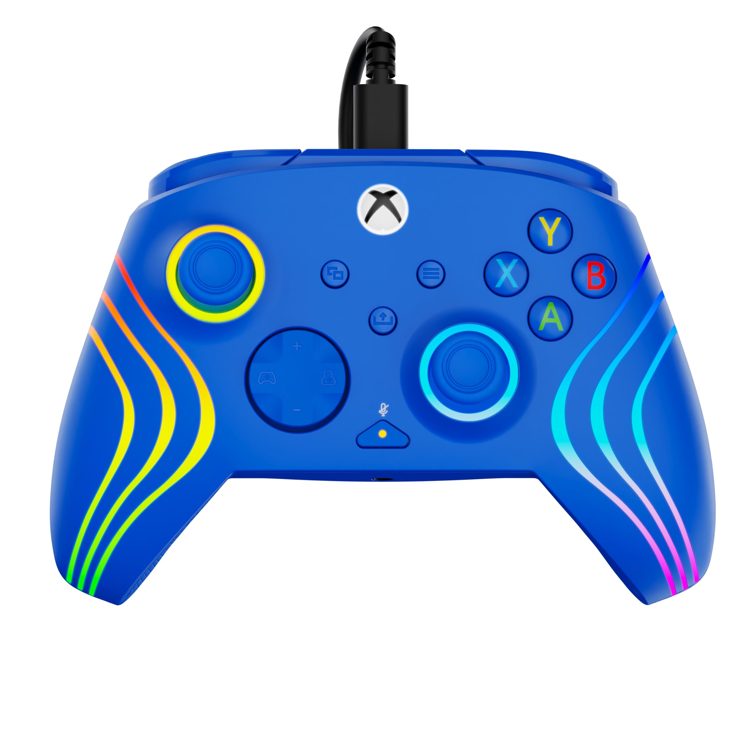 Turtle Beach Afterglow Wave Blue Wired RGB Gaming Controller with Mappable 7