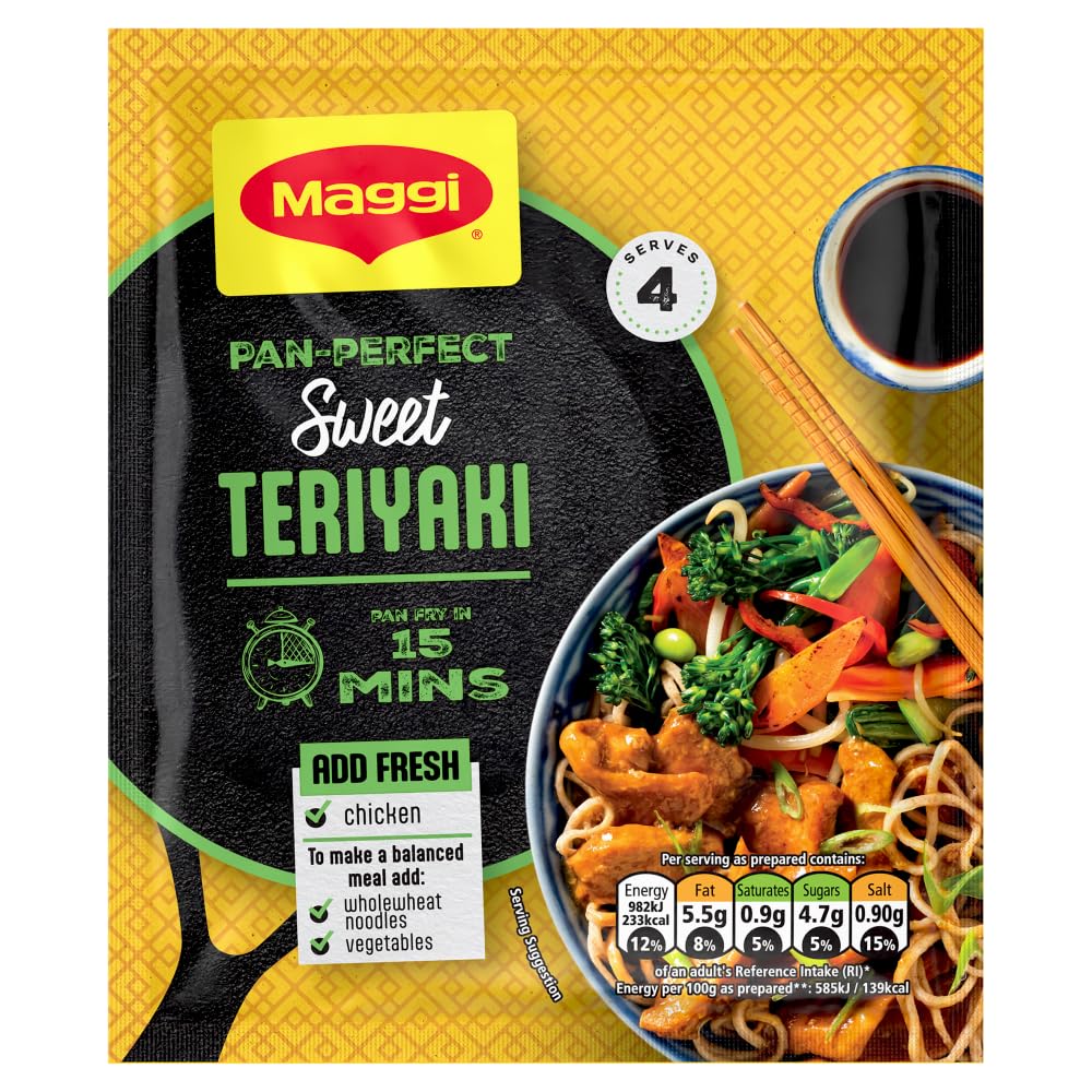 MAGGI Pan Perfect Teriyaki Herbs and Spices Recipe Mix 37g 5