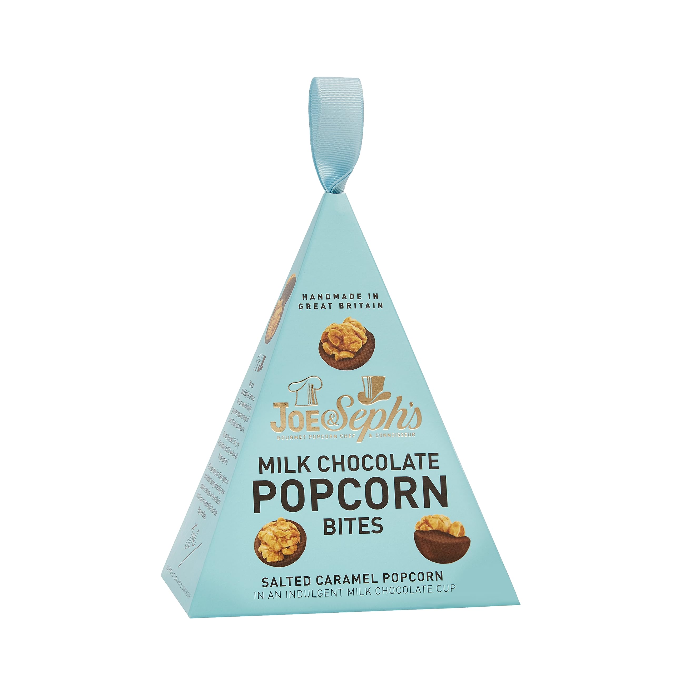 Joe & Seph's Milk Chocolate Popcorn Bites Gift Box - Salted Caramel Popcorn in Milk Chocolate, 45g 5