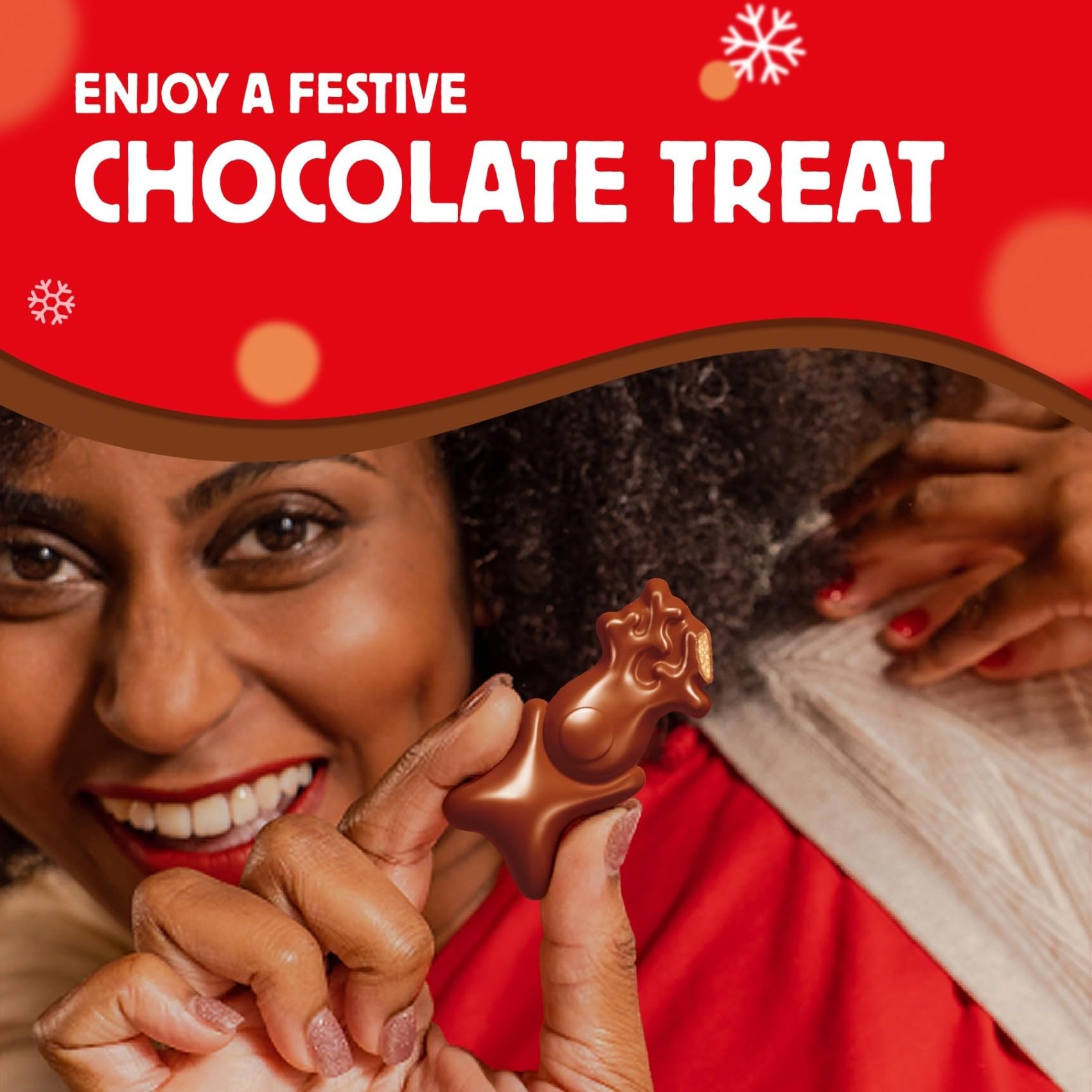 Maltesers Mini Reindeers Gingerbread Flavour Milk Chocolate Treats 59g 4