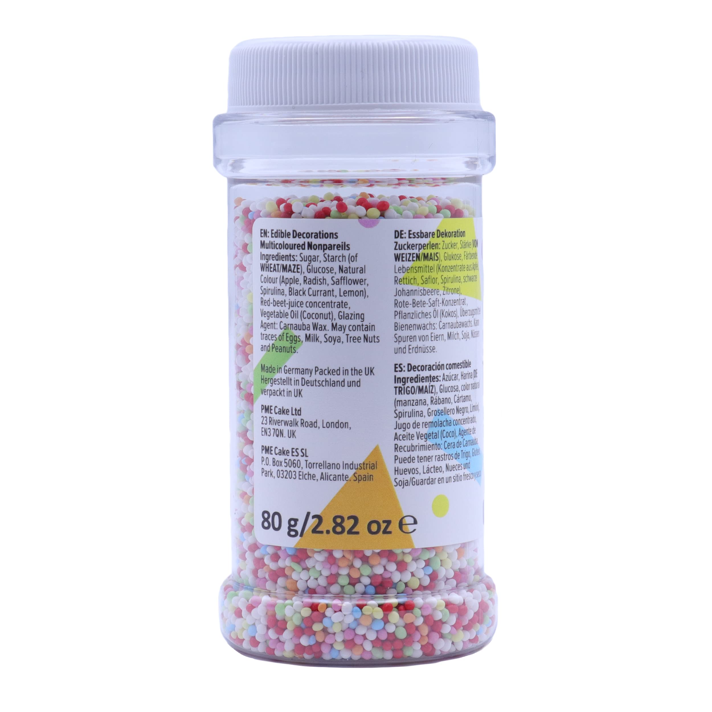 PME Multi Coloured Nonpareils 80 g - Cake Decorating Sprinkles 4