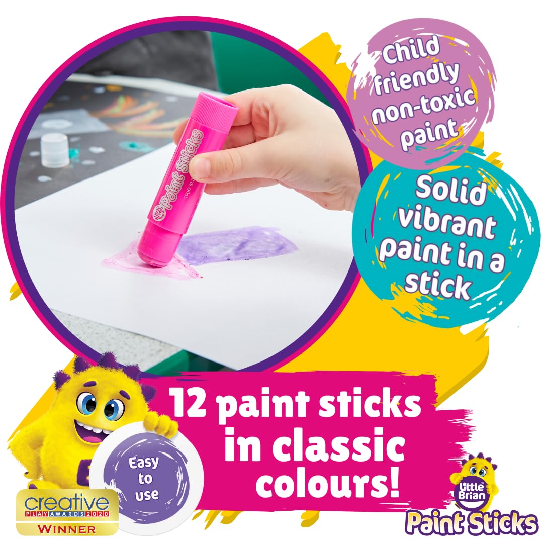 Little Brian Paint Sticks - Mess-Free Kids Painting Set for Creative Play 15