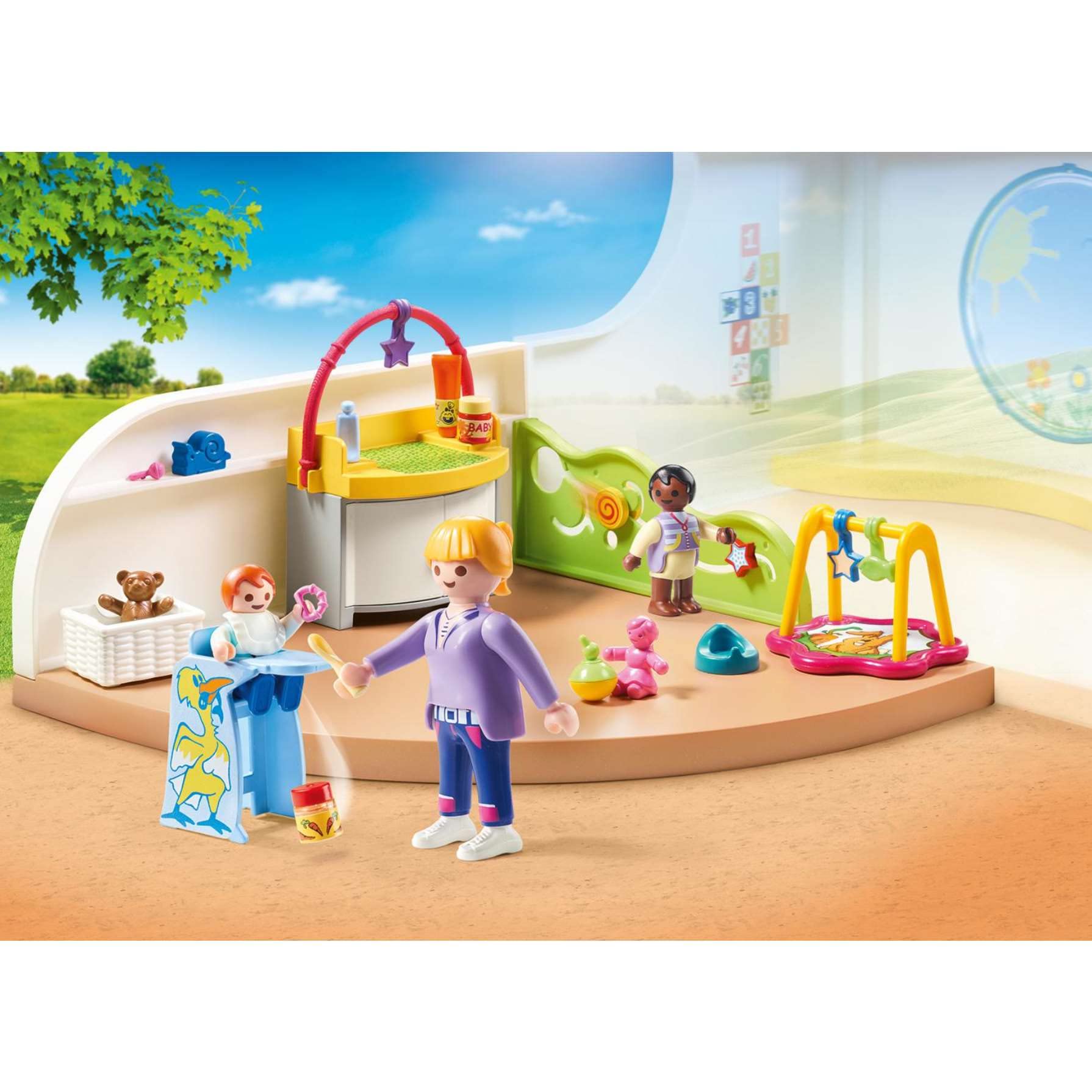 PLAYMOBIL City Life Toddler Room Playset - 40-Piece Nursery Set for Ages 4+ 6