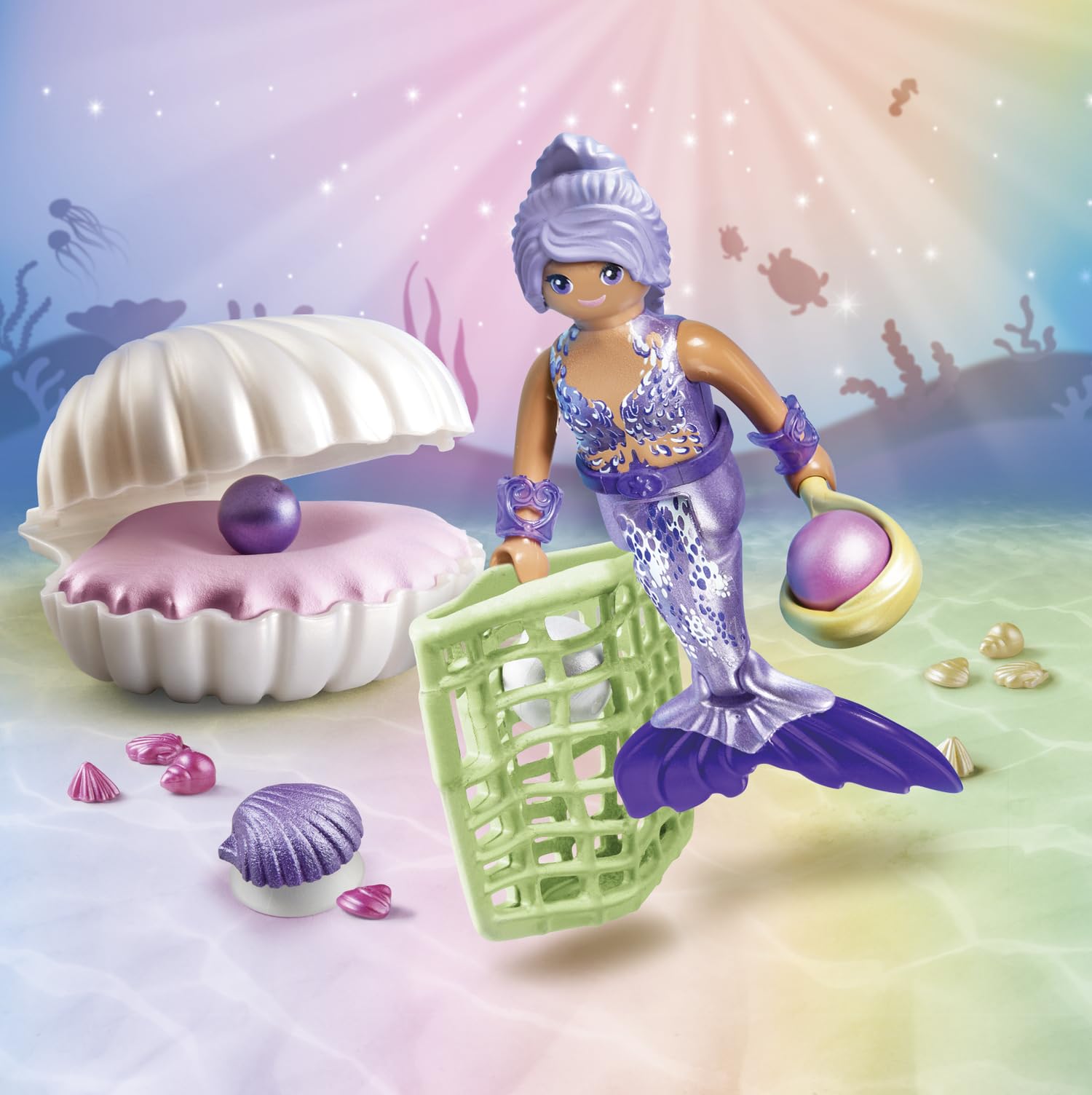 Playmobil Mermaid with Pearl Seashell - Magical Ocean Adventure Playset for Ages 4+ 4