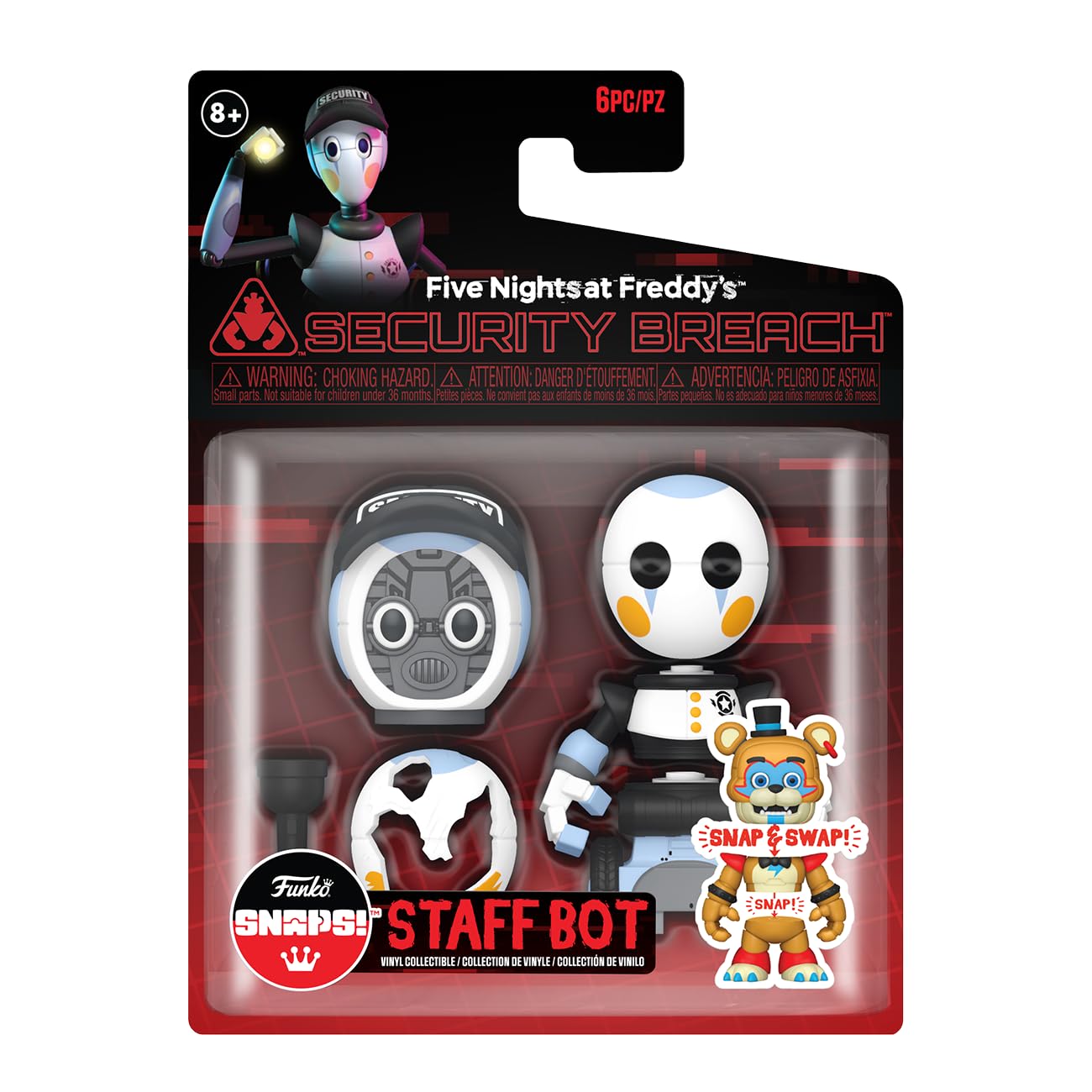 Funko SNAPS! Five Nights at Freddy's: Security Breach - Staff Bot Vinyl Figure 8