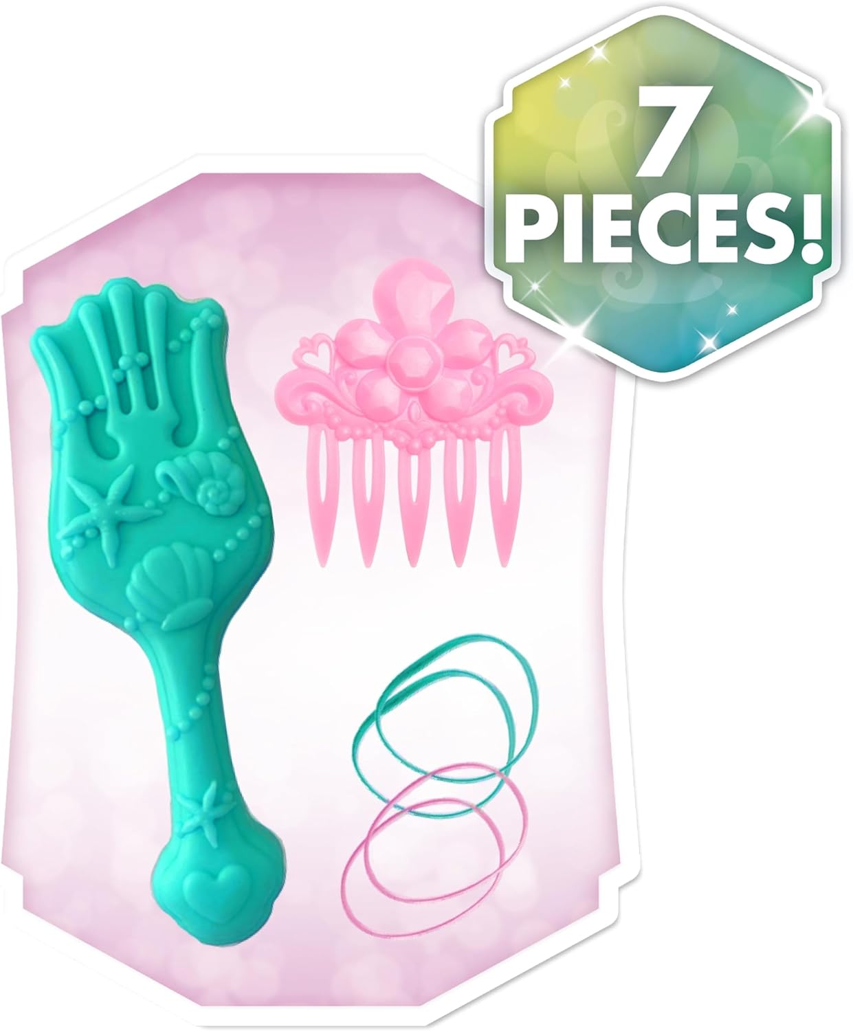 Disney Princess Ariel Hairdressing Head with 7 Accessories