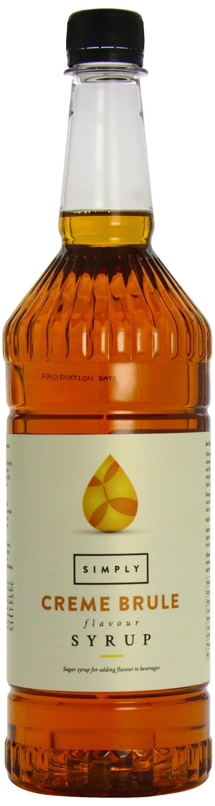 Simply - Crème Brûlée Flavoured Syrup, Vegan & Nut Free, for Coffee, Beverages & Baking