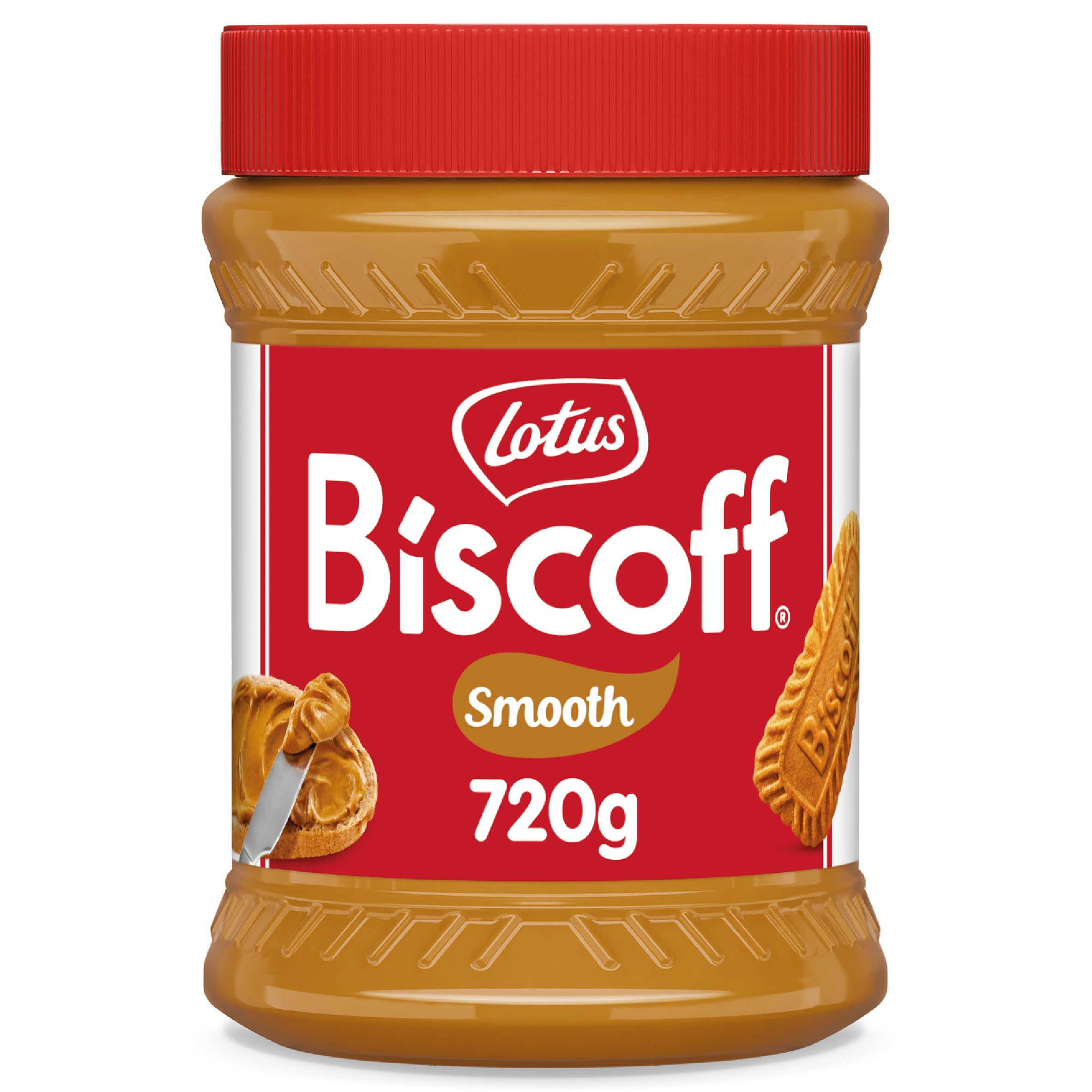 Biscoff Smooth Spread - Caramelised Biscuit Flavour | 720g Jar | Vegan | Nut-Free Facility