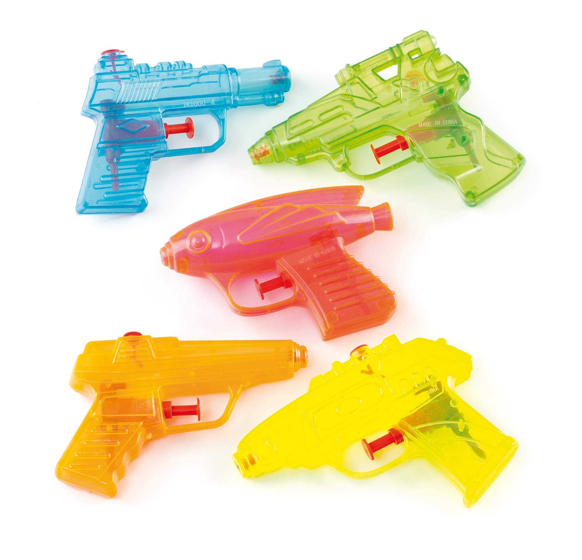Baker Ross Water Pistols Value Pack - 8 Assorted Designs, 7.5cm-11.5cm | Ages 3+