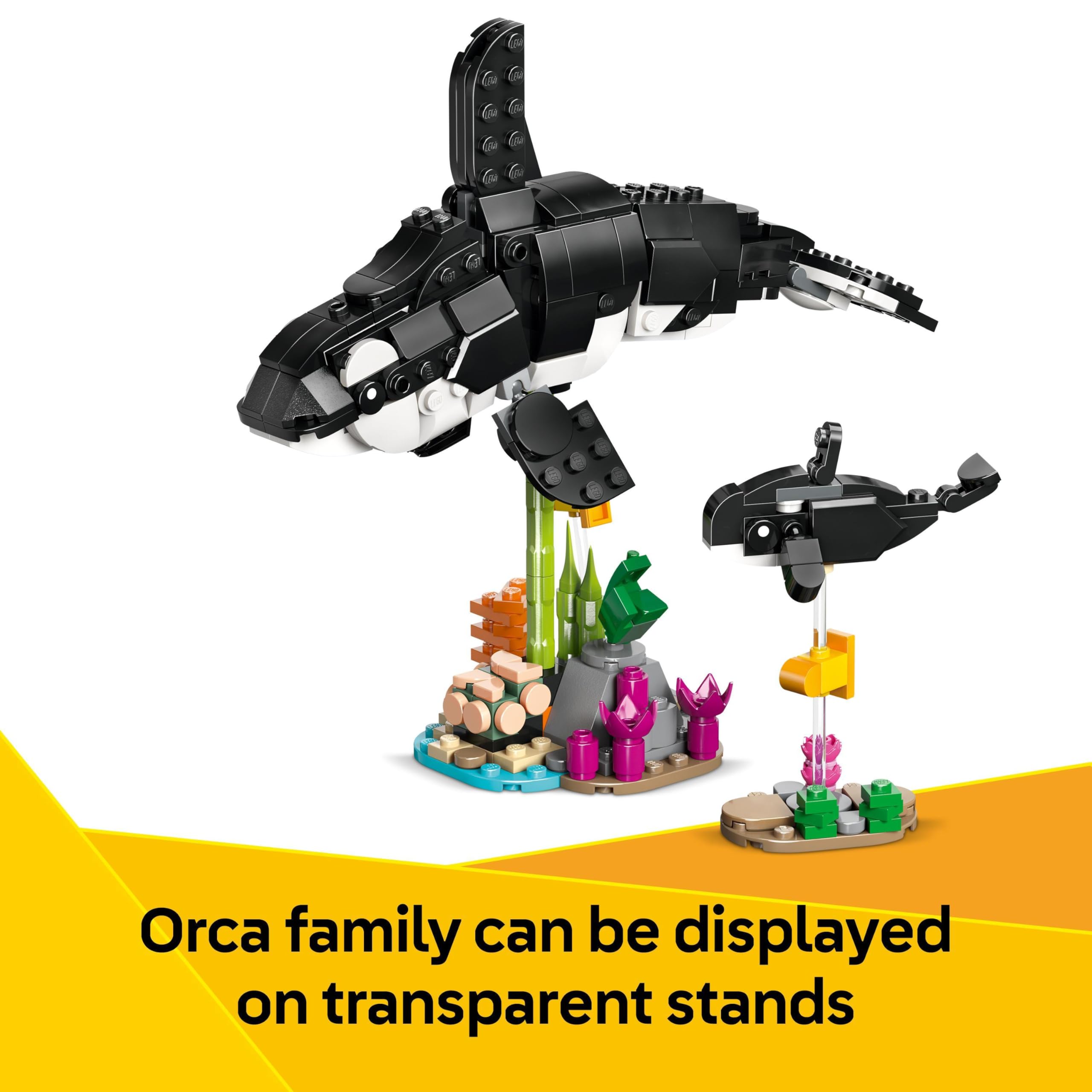 LEGO Creator 3in1 Wild Animals: Panda Family Building Set - Rebuilds into Orca & Penguin 5