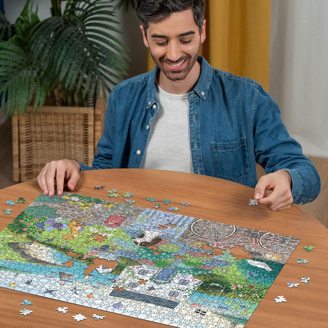 Ravensburger Coastal Cottage 1000 Piece Jigsaw Puzzle 3