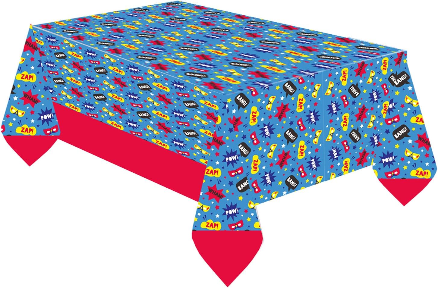 Amscan Superhero Birthday Party Paper Table Cover - 1.8 m