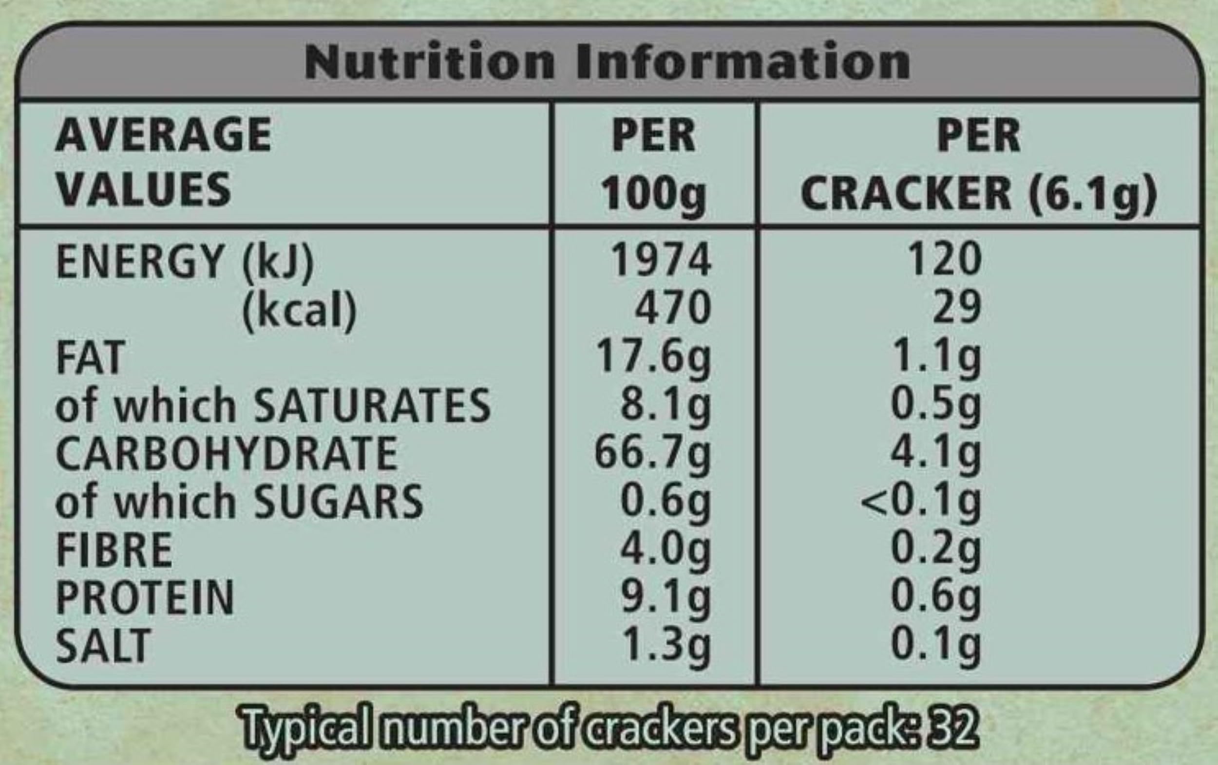 Jacob's Savours Bakes Salt and Cracked Black Pepper Crackers, 200g 3