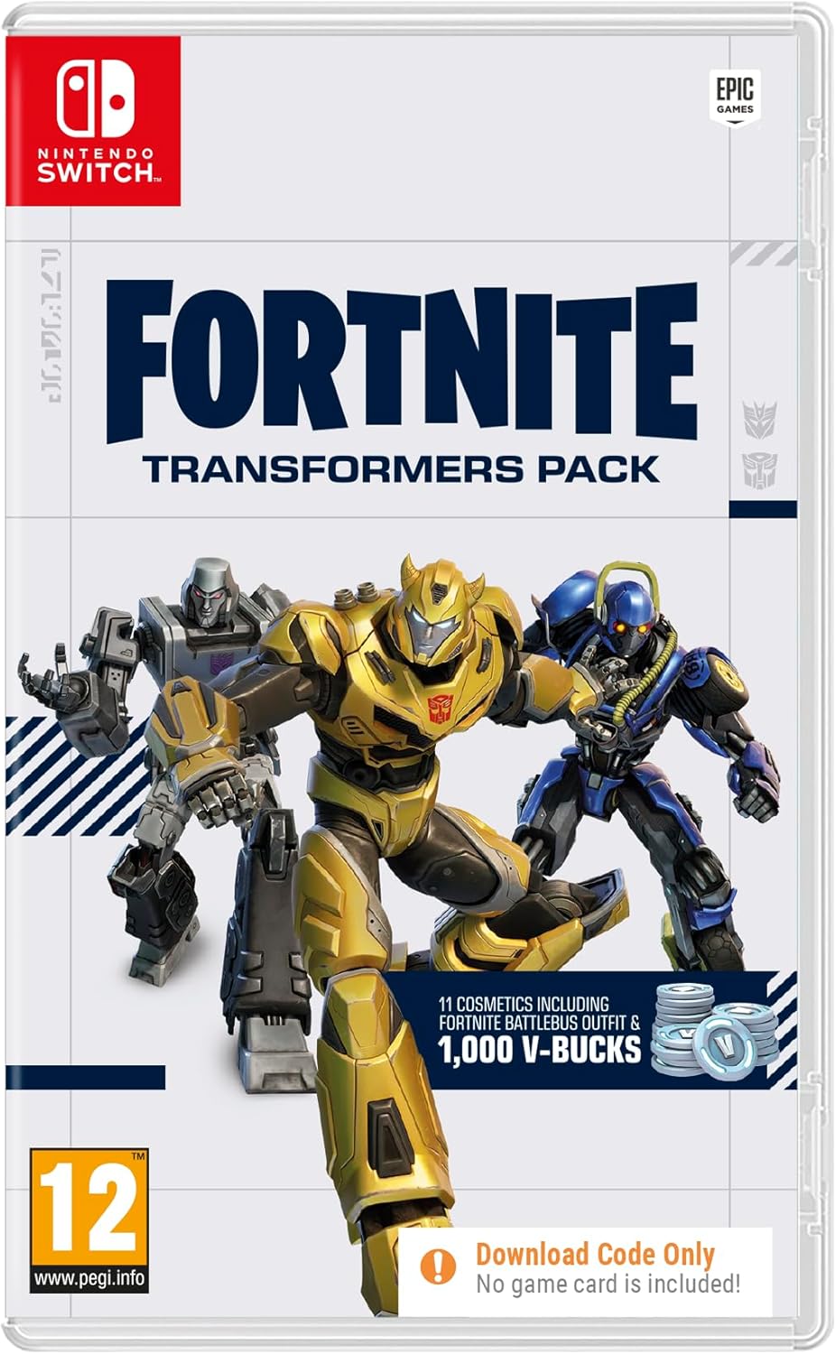 Fortnite Transformers Pack - Nintendo Switch Code in Box