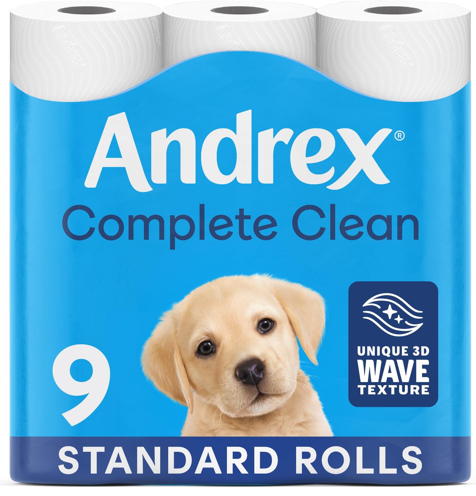 Andrex Complete Clean Toilettenpapier - 9 Rollen