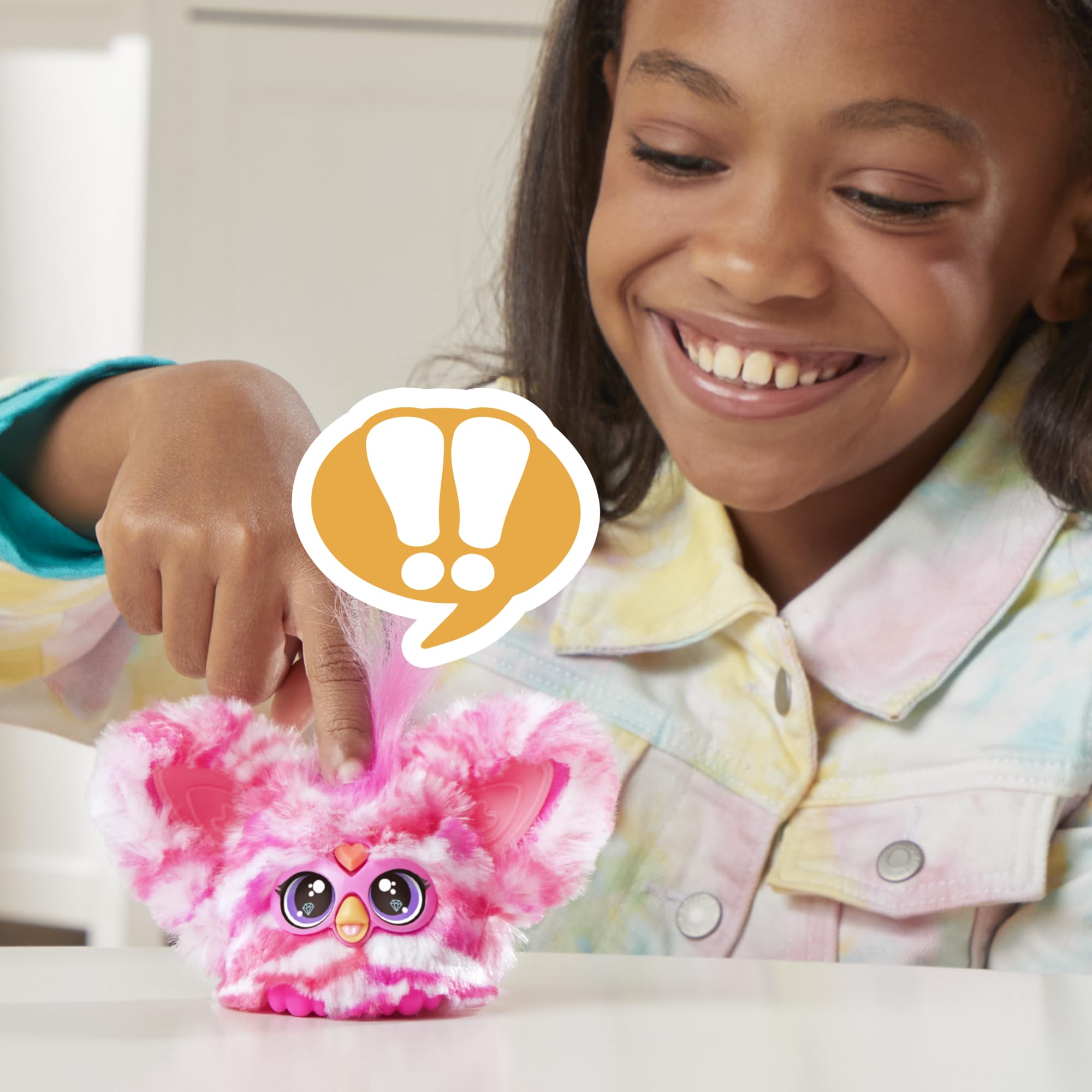 Furby Bub-Lee K-Pop Mini Elektronisches Plüschtier mit Sound und Schlüsselanhänger 6