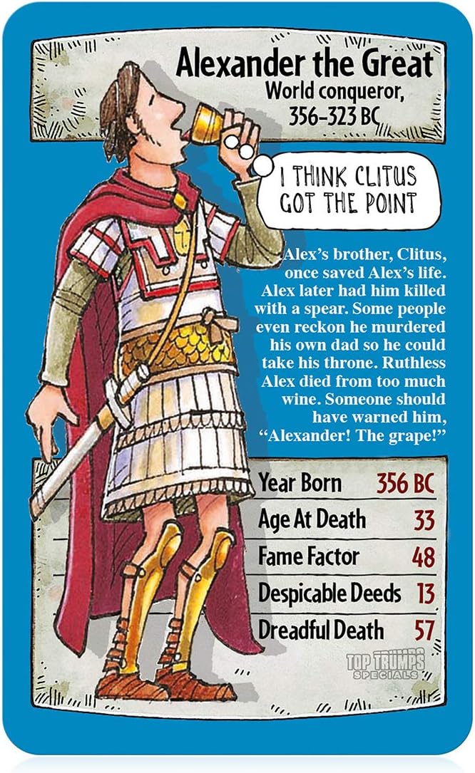 Horrible Histories Top Trumps Specials Kartenspiel 3