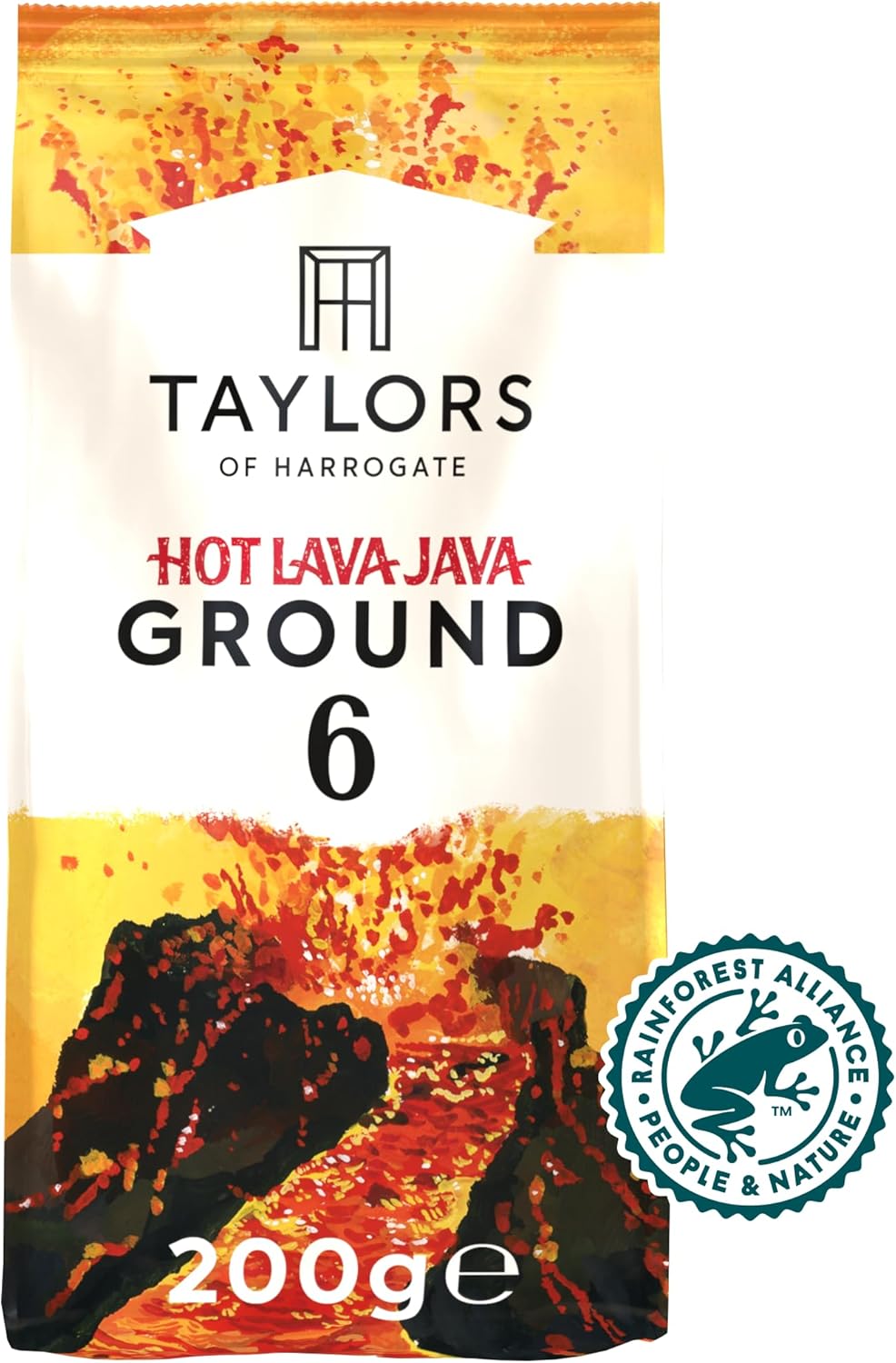 Taylors of Harrogate Hot Lava Java Ground Coffee, 200g (Pack of 6) - 1.2kg Total 3