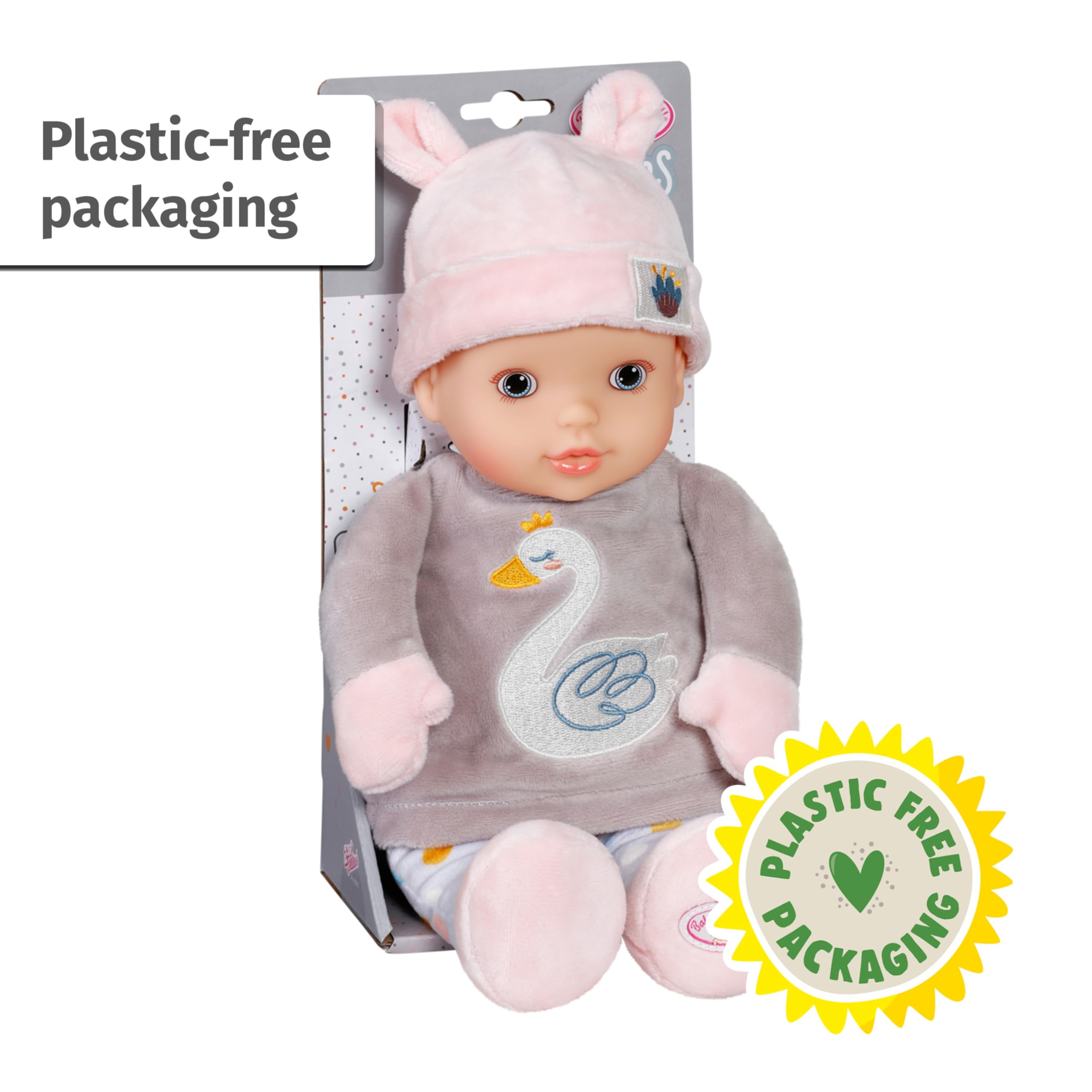Baby Annabell Sweetie Mauve Soft Body Doll with Rattle | 30cm | Suitable from Birth 6
