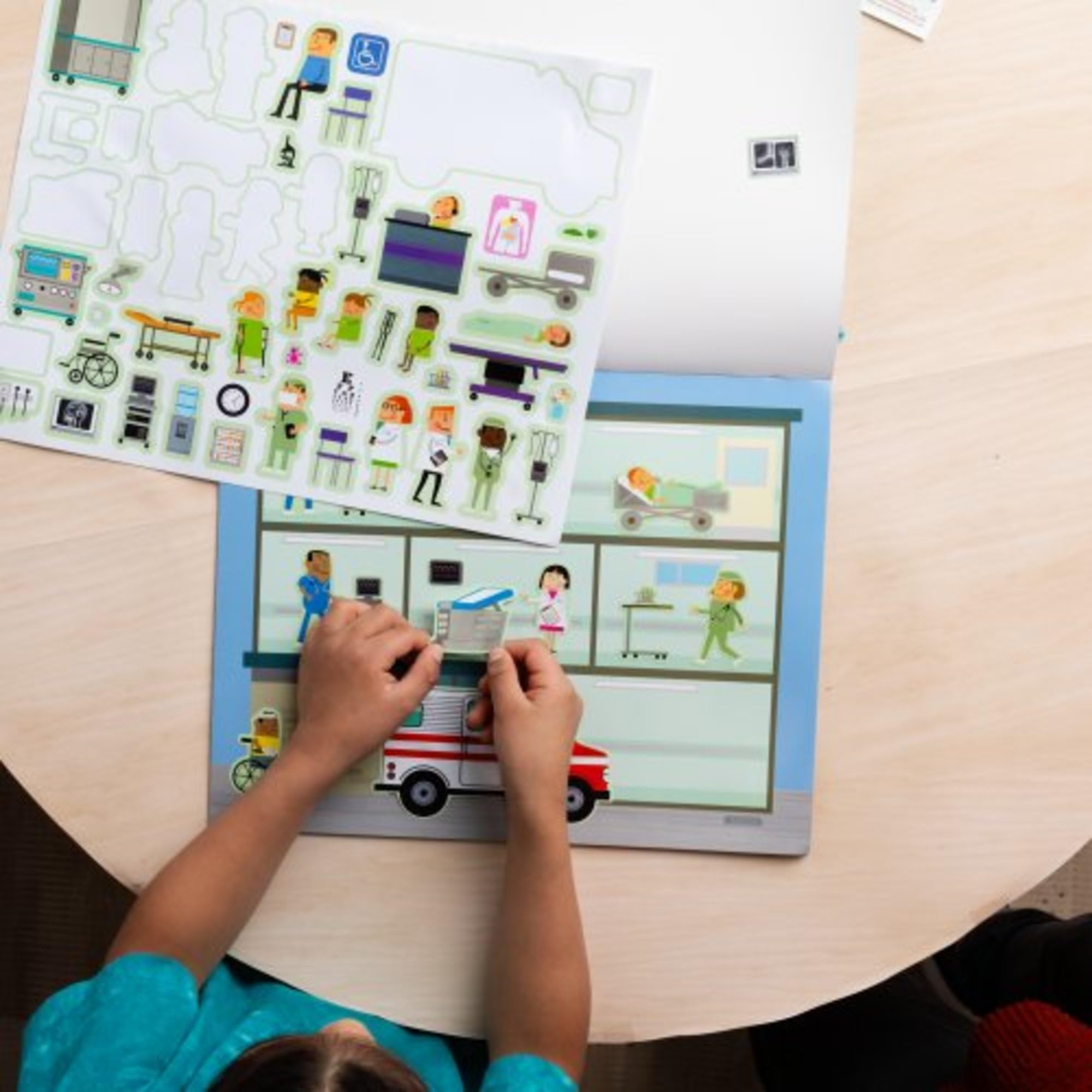 Melissa & Doug Reusable Sticker Pad - Vehicles | 165 Stickers & 5 Scenes | 3+ 10