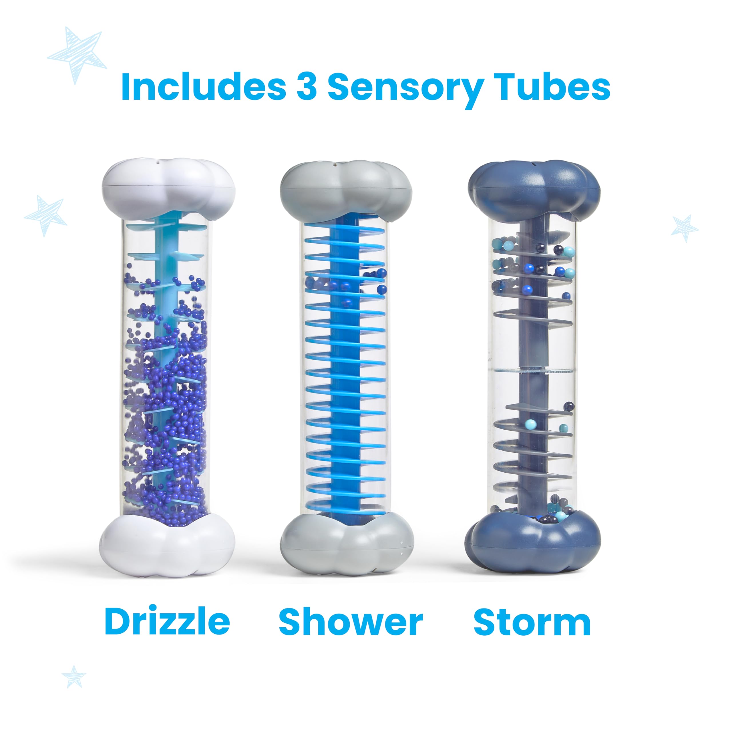 Learning Resources Sounds of Rain Sensory Tubes - Developmental Toy for Ages 3+
