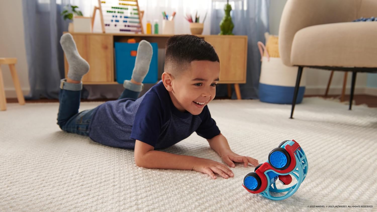 Marvel's Spidey and His Amazing Friends Power Rollers - Pull-Back Action Vehicle 3