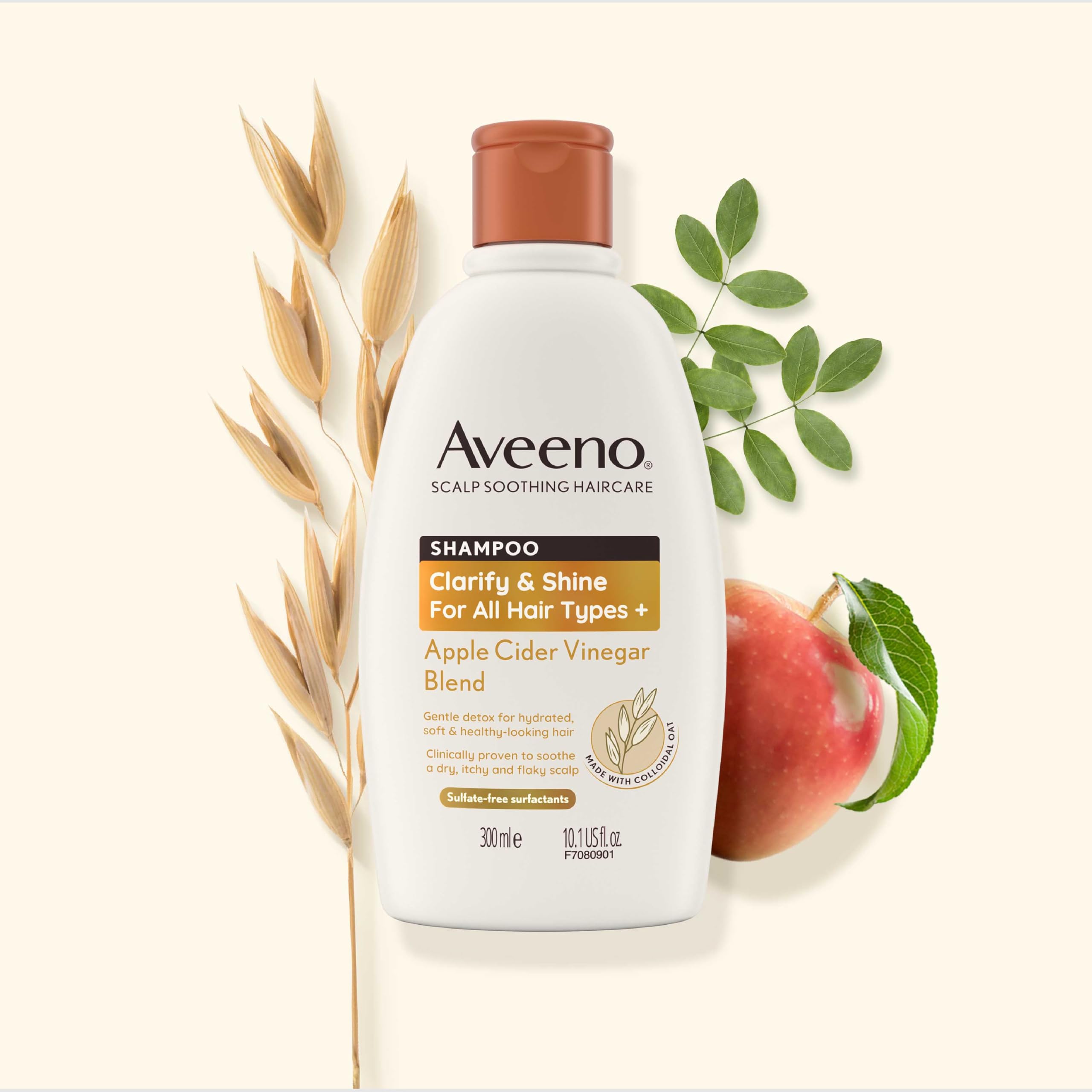 Aveeno - Scalp Soothing Clarify & Shine Shampoo with Apple Cider Vinegar (300 ml) 5