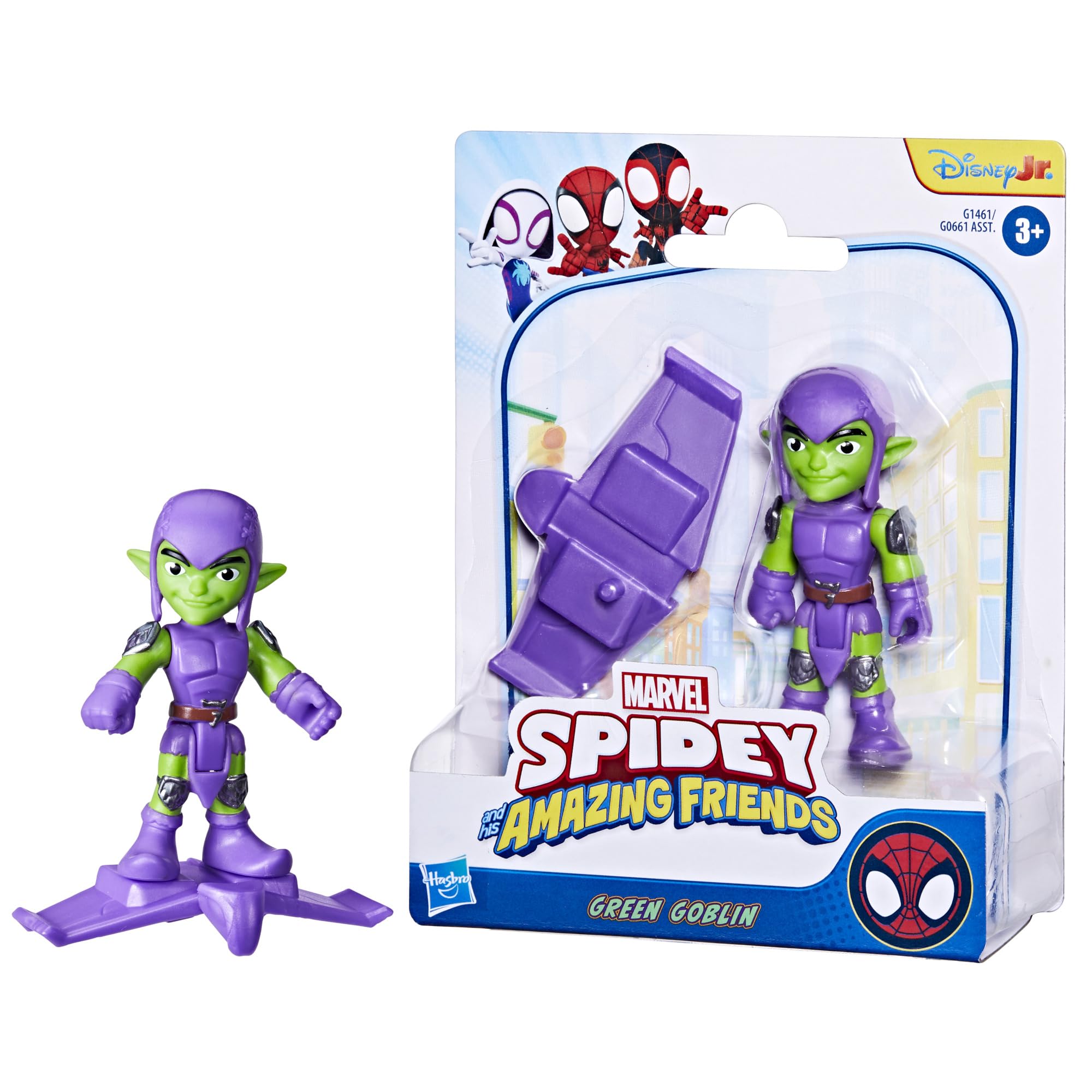 Green Goblin Action Figure - 7.6 cm Marvel Toy with Glider Accessory for Ages 3+