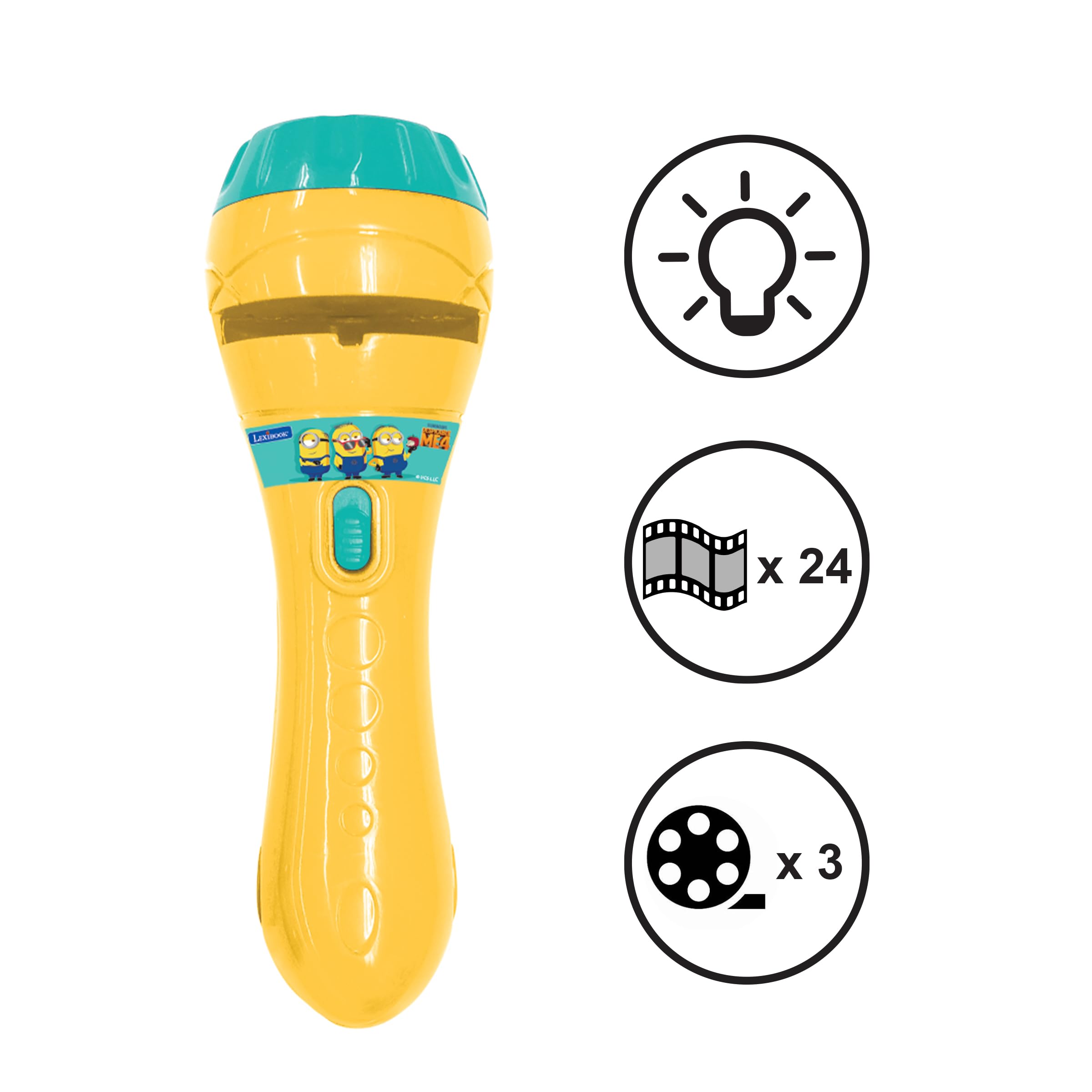 LEXIBOOK Despicable Me Minions Story Projector & Torch - 24 Images, 3 Discs, Ages 3+ 9