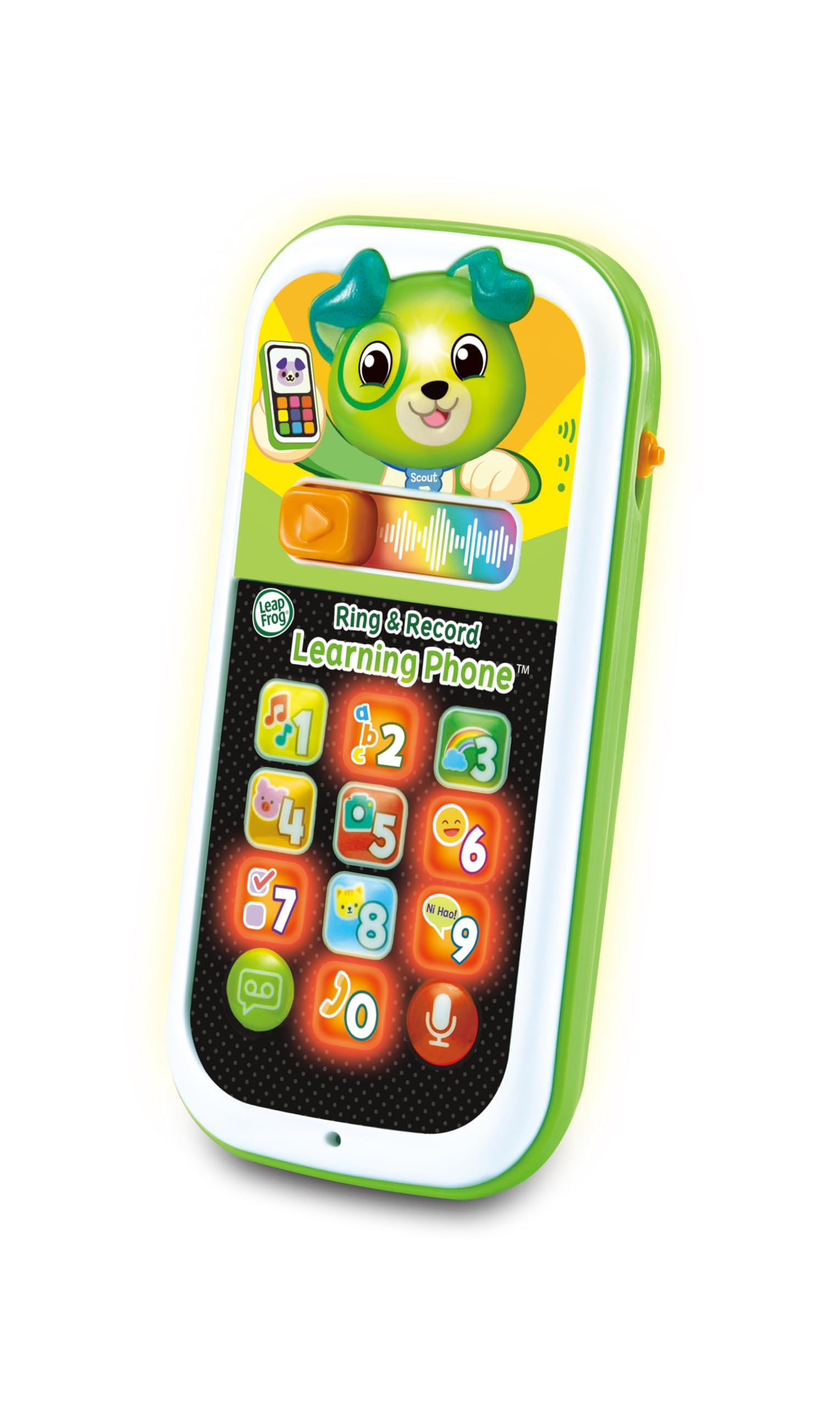 LeapFrog Scout's Ring & Record Learning Phone - Interactive Educational Toy for Toddlers 6m+ 3