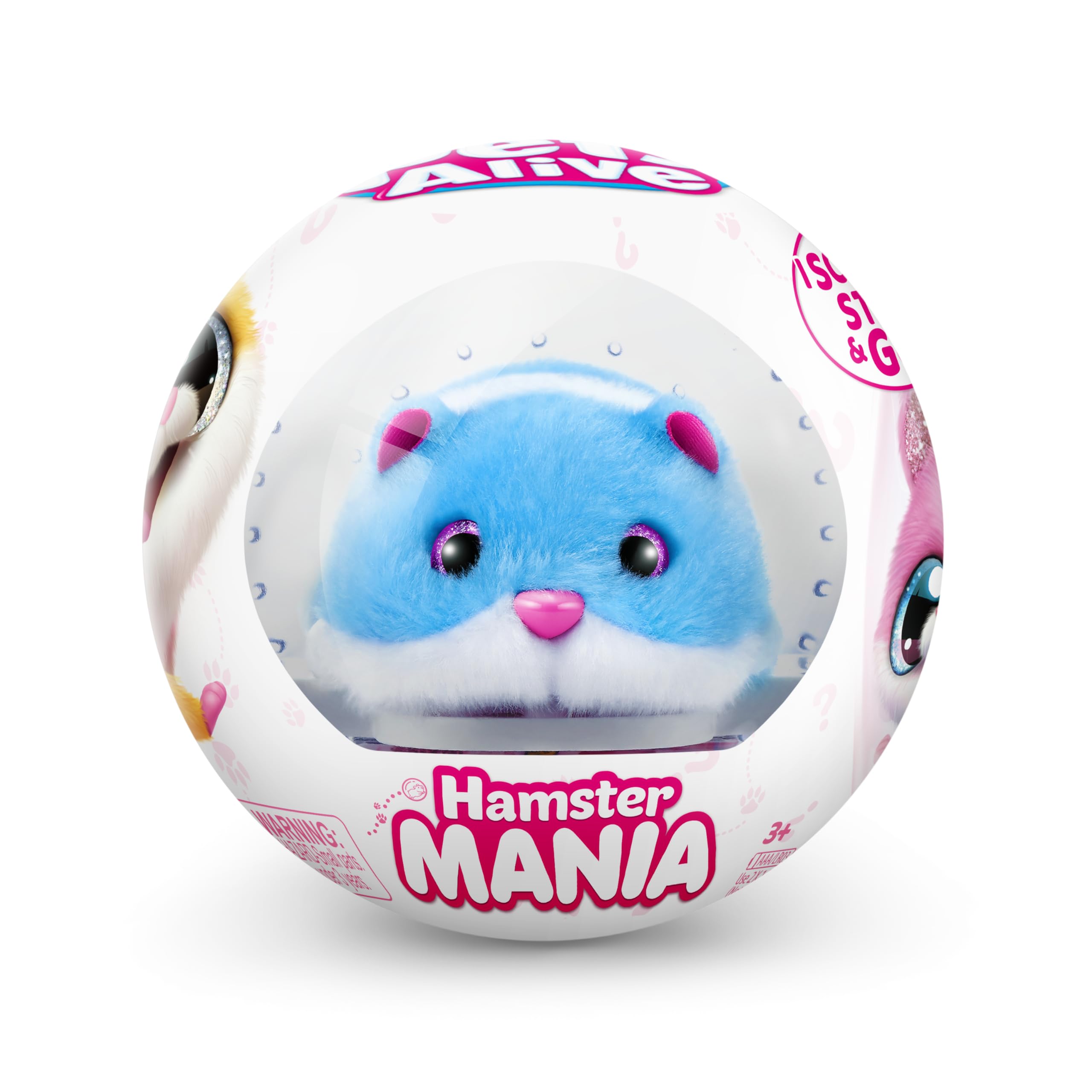 ZURU Hamster Mania Blue - Electronic Interactive Pet with 20+ Real Sounds 3