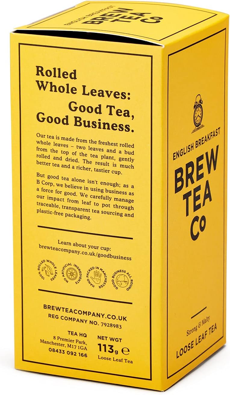 Brew Tea Co English Breakfast - Strong and Malty - 113g Loose Leaf Tea 3