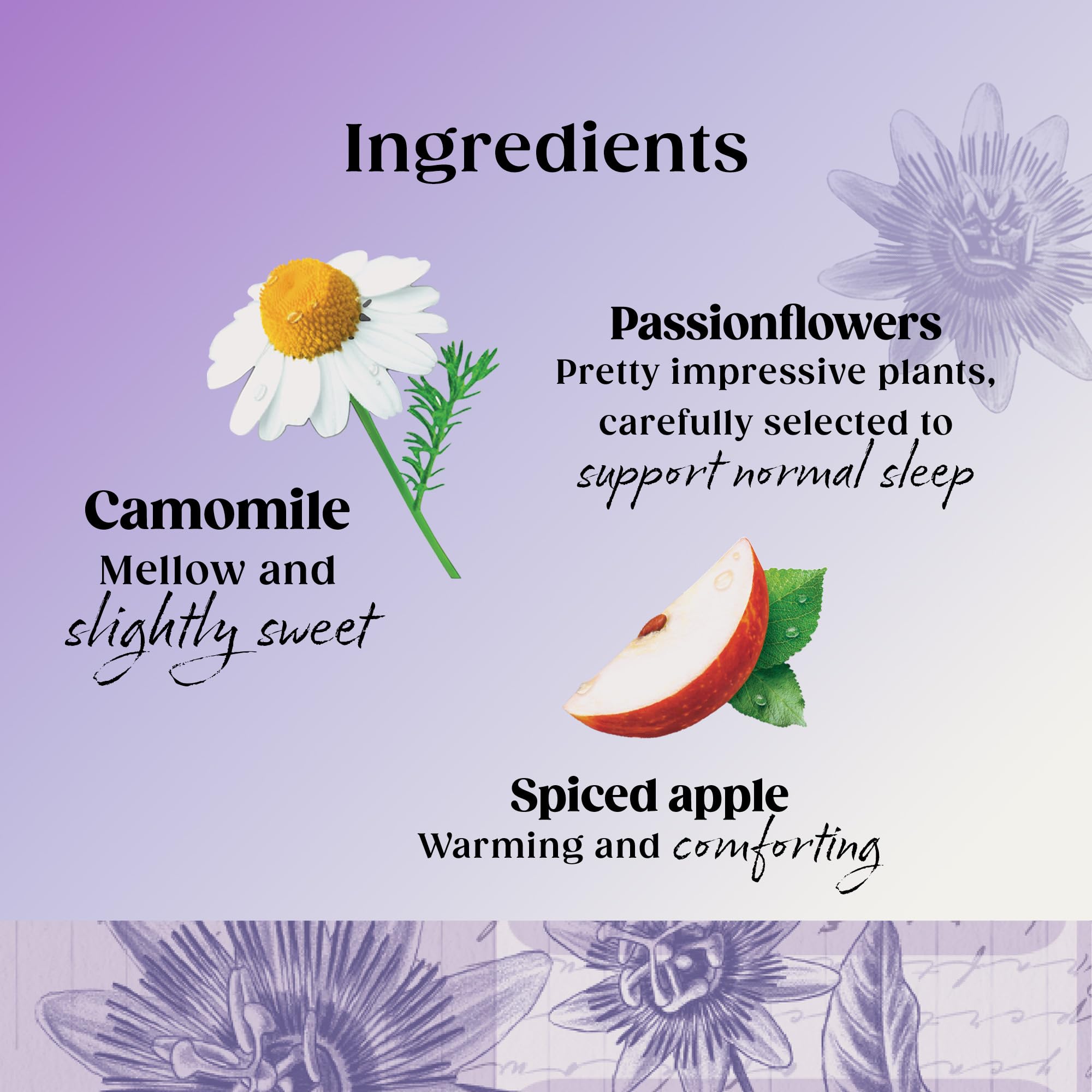 Twinings Superblends Sleep Tea - Spiced Apple & Vanilla Herbal Infusion with Camomile & Passion Flower - 40 Biodegradable Tea Bags 3