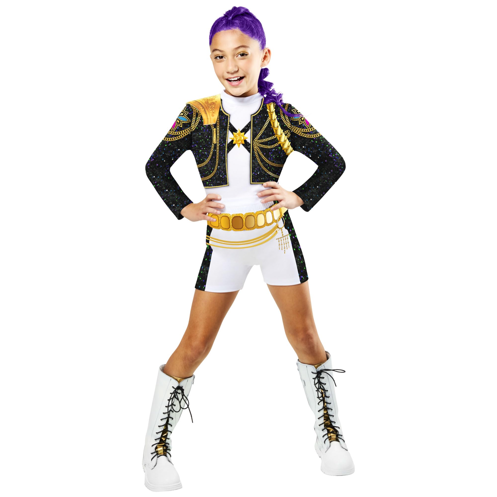 Rubies Official K-Pop Demon Hunters Rumi Golden Classic Child Costume | Size 7-8 Years