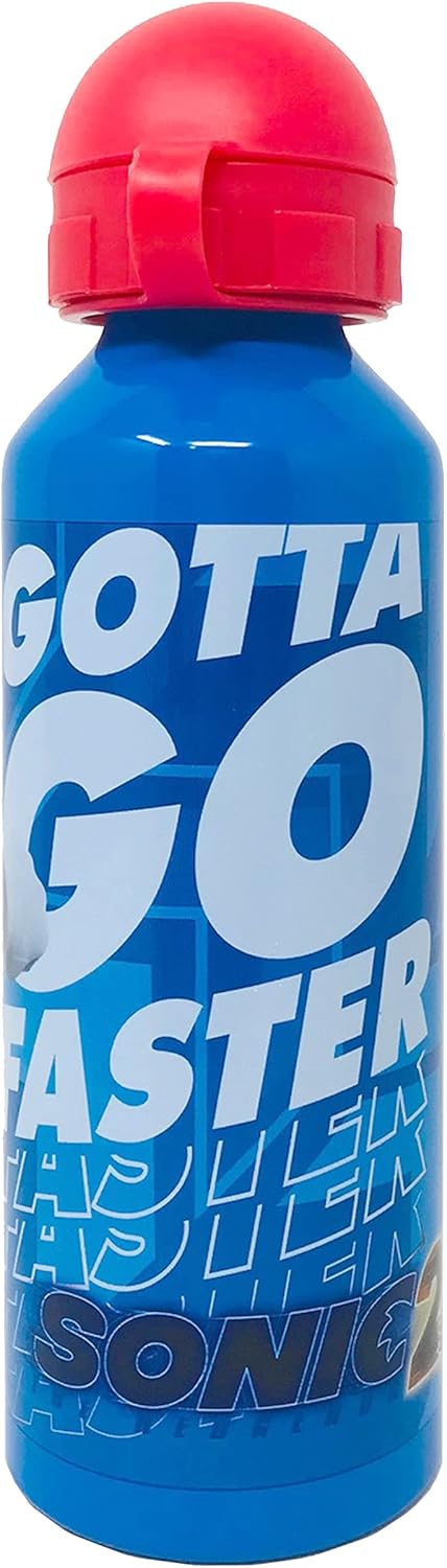 GIOVAS Sonic The Hedgehog Aluminium-Wasserflasche für Kinder, 520 ml 6