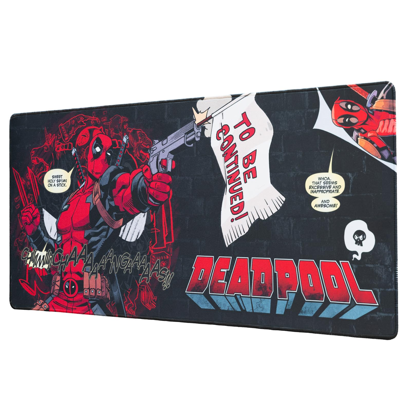 Grupo Erik Marvel Deadpool XXL Mouse Mat | Desk Pad | 31.5" x 13.78" | Non-Slip 7