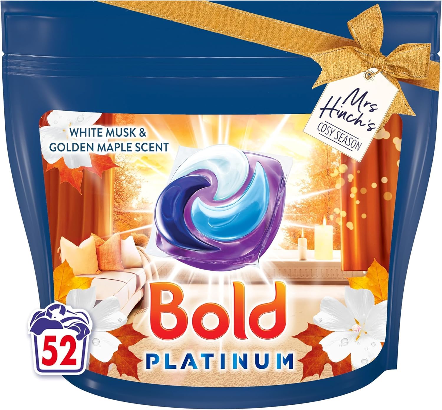 Bold Platinum PODS® Washing Liquid Capsules, White Musk & Golden Maple