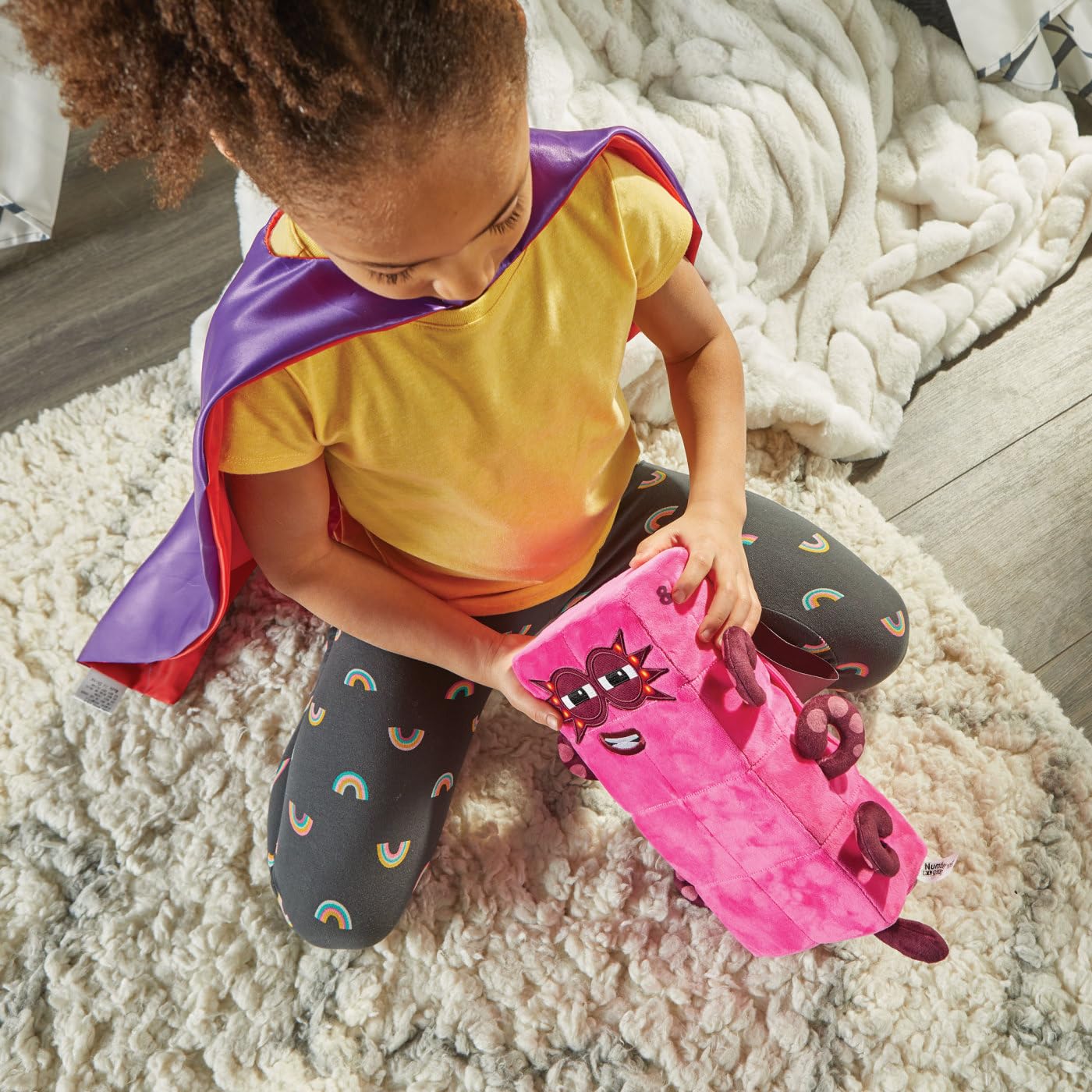 Learning Resources Numberblocks Sing-Along Superhero Octoblock - Interactive Light-Up Plush Toy 4