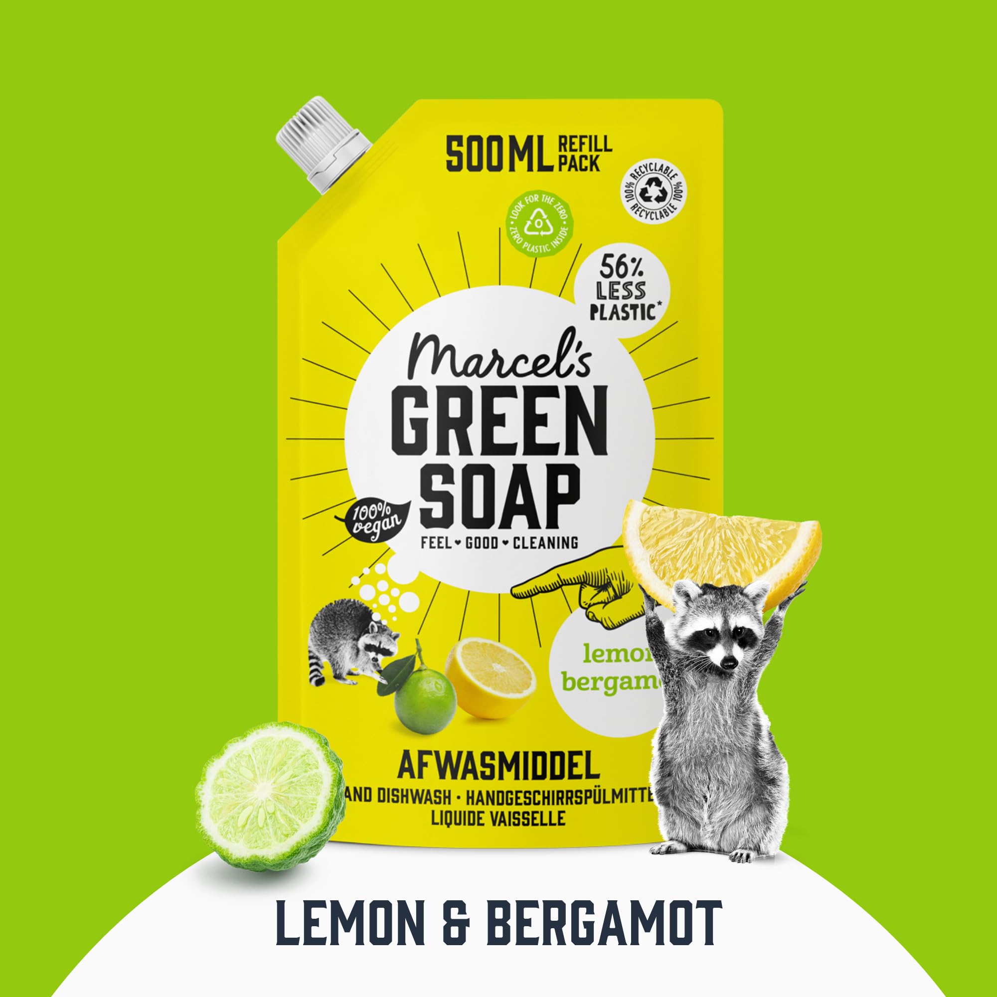 Marcel's Green Soap - Spülmittel Zitrone &amp; Bergamotte Nachfüllpackung (1L) 3
