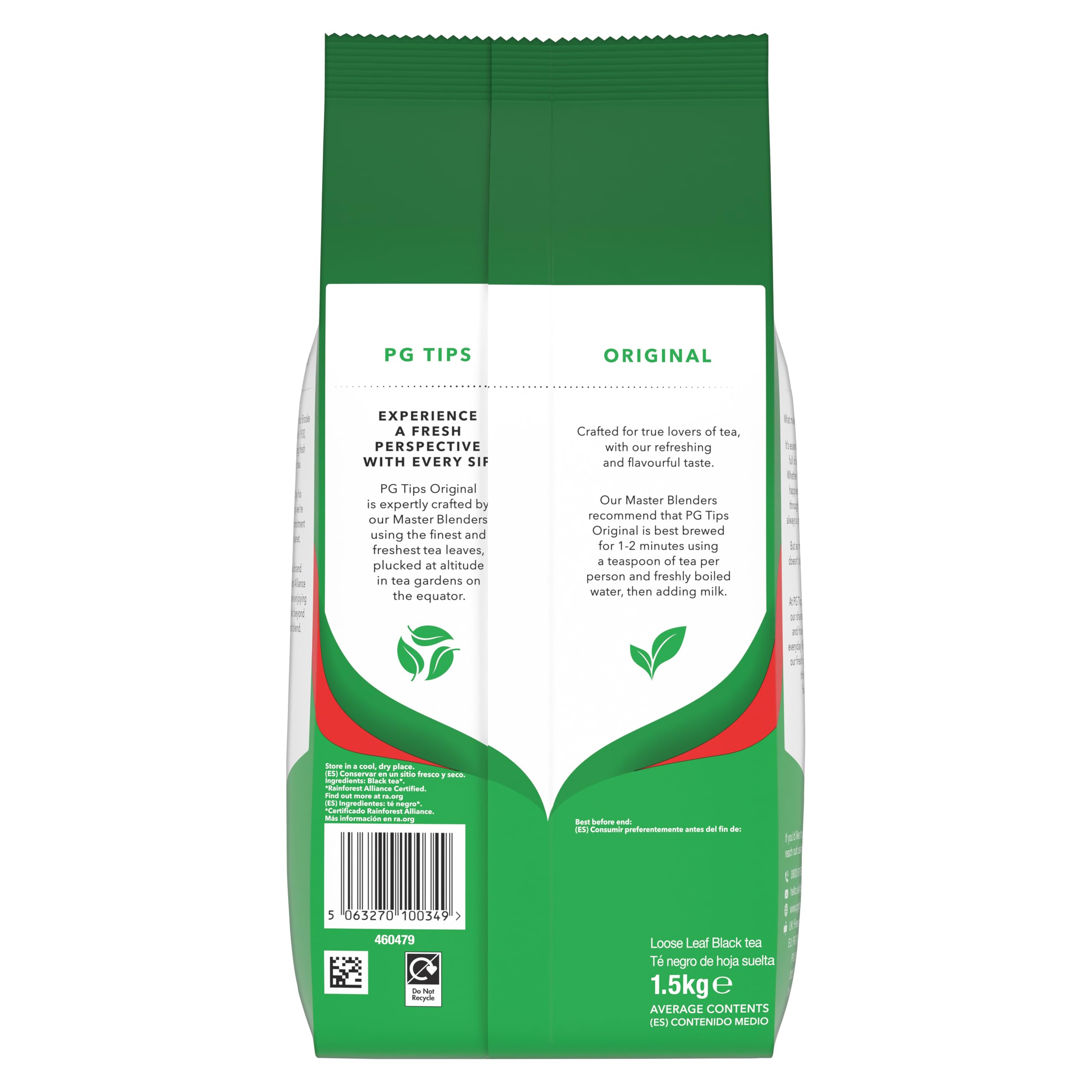 PG Tips - Original Loose Leaf Black Tea 1.5kg Bulk Pack 5