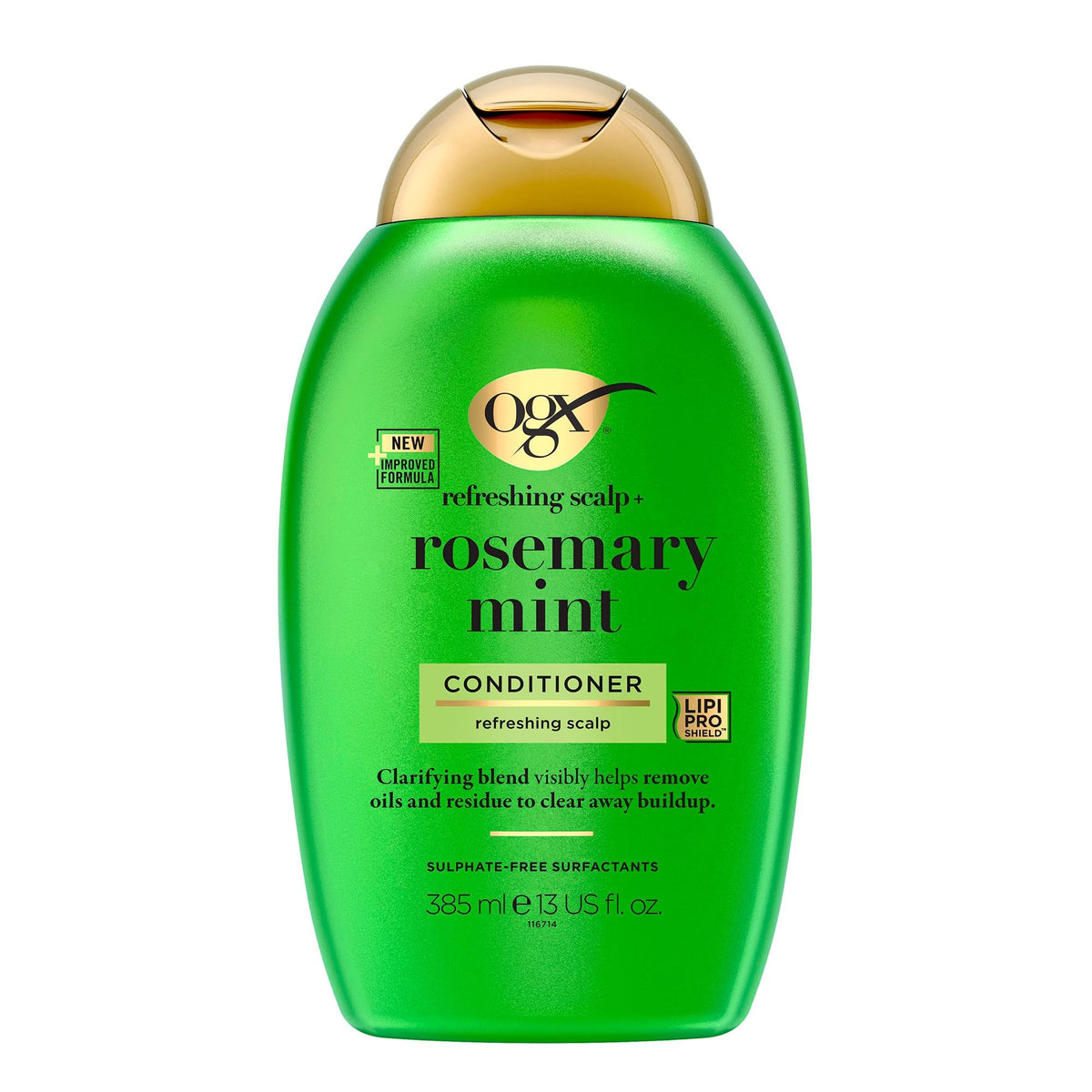 OGX Rosemary Mint Clarifying Conditioner - Removes Excess Oil & Buildup, Sulfate Free, 385ml