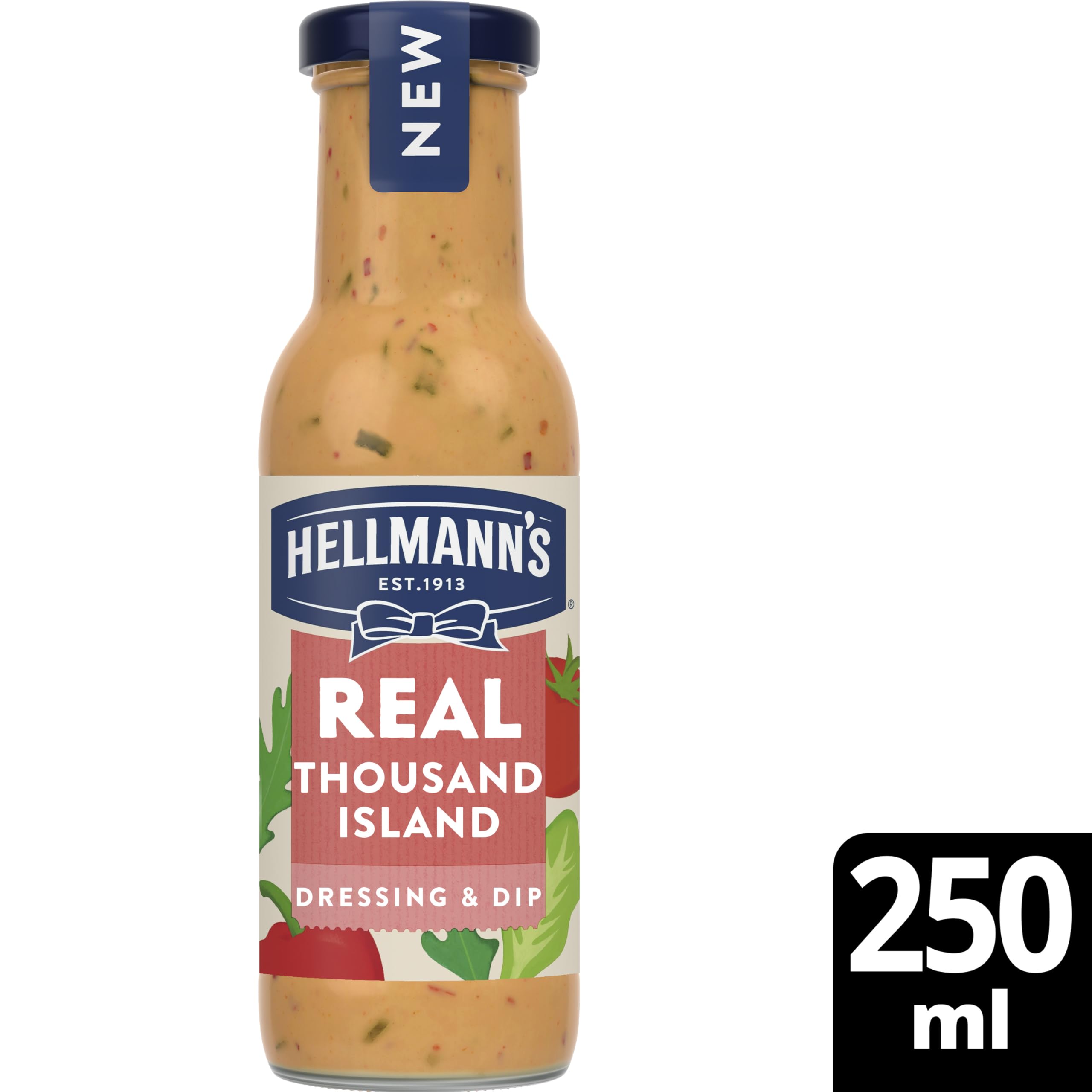 Hellmann's Real Thousand Island Salad Dressing & Dip - Vegetarian Condiment, 250g 3