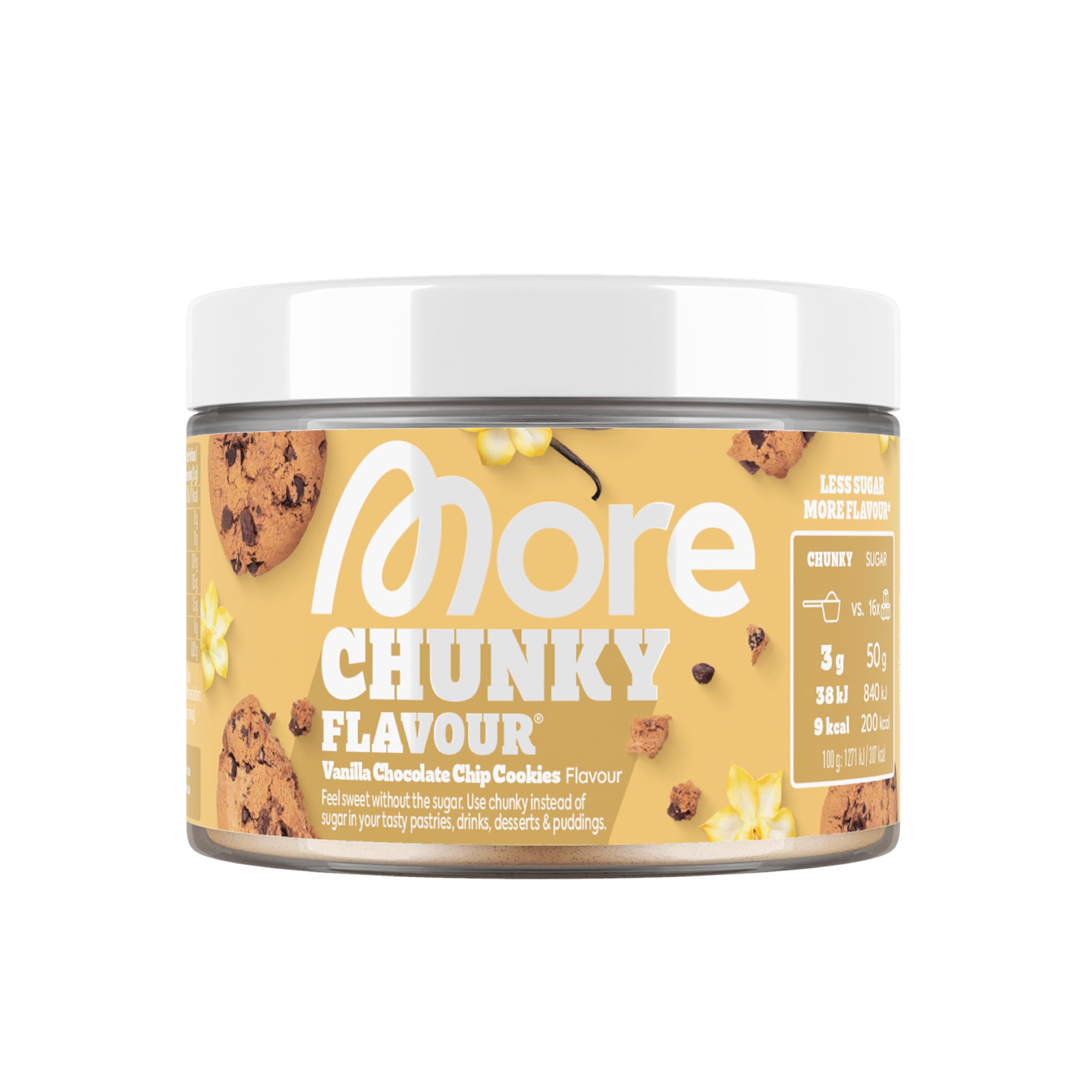 MORE NUTRITION Chunky Flavour Vanilla Chocolate Chip Cookies Powder | 150g