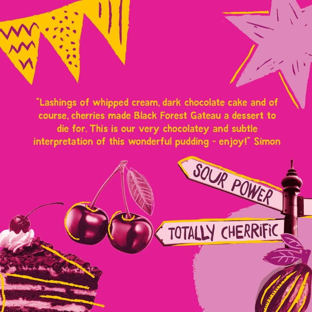 Montezuma's - Schwarzwälder Zartbitterschokolade mit 70 % Kakao und Kirsche, 90 g Tafel 6