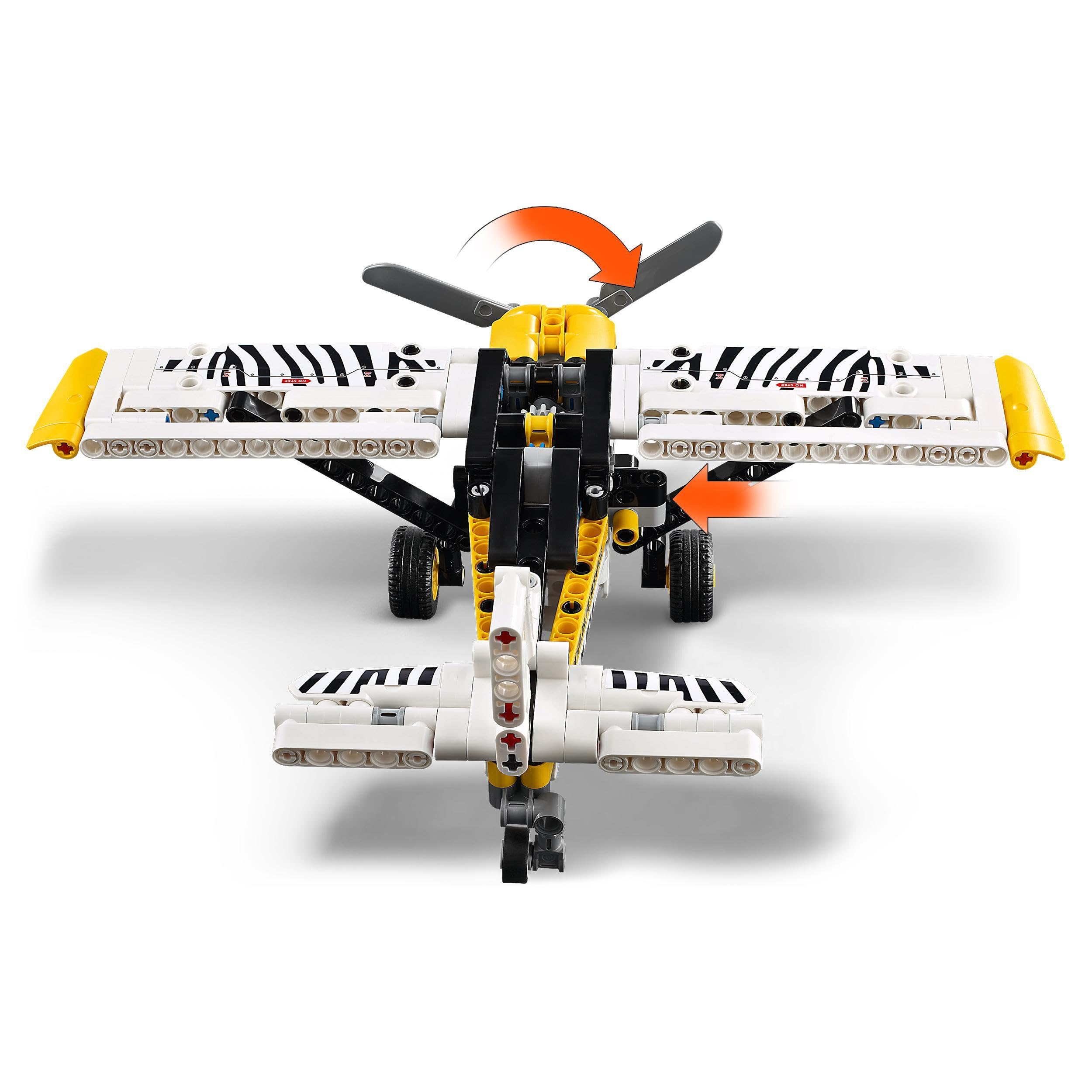 LEGO Technic Bush Plane Toy - 333-Piece Building Set with Spinning Propeller for 8+ Year Olds 3