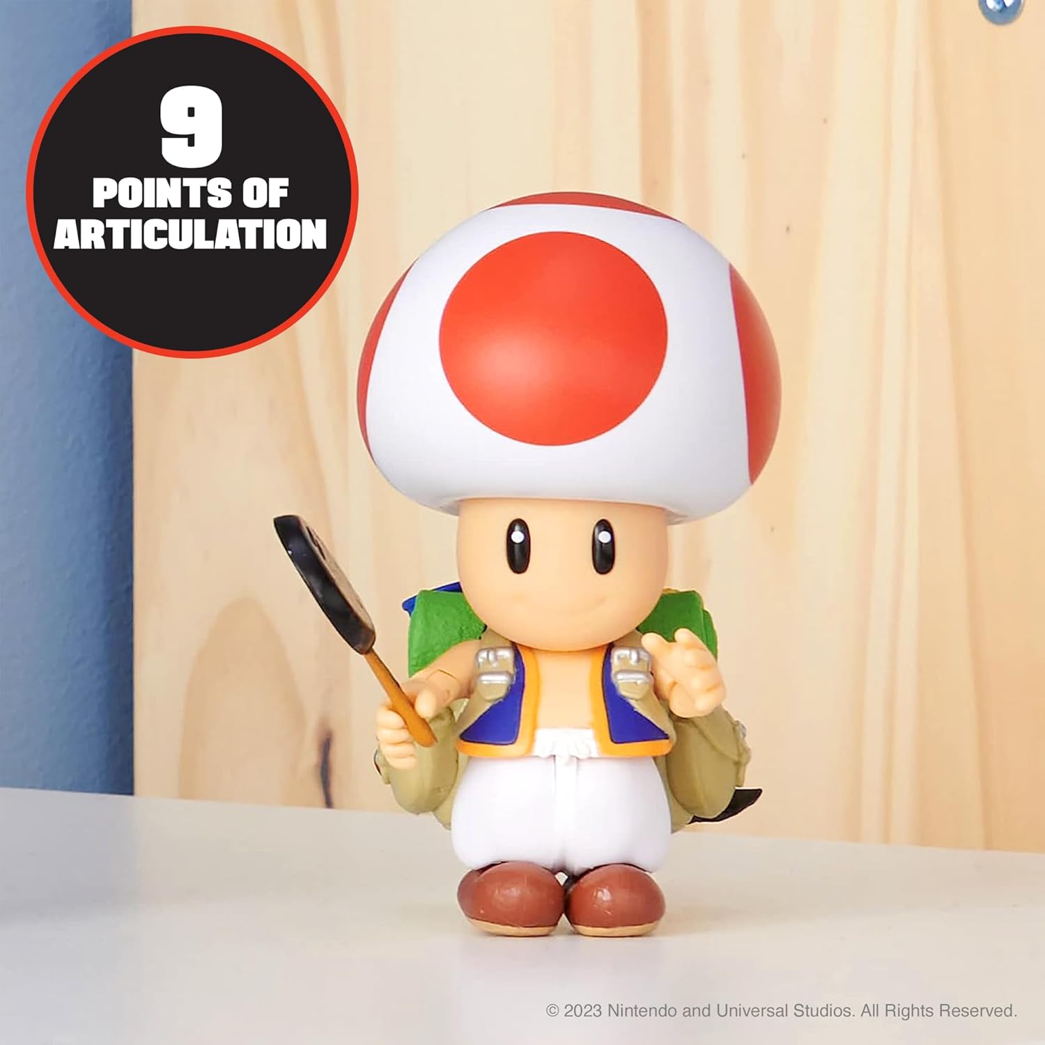 Super Mario Bros. Movie - 5" Toad Action Figure with Frying Pan Accessory 5