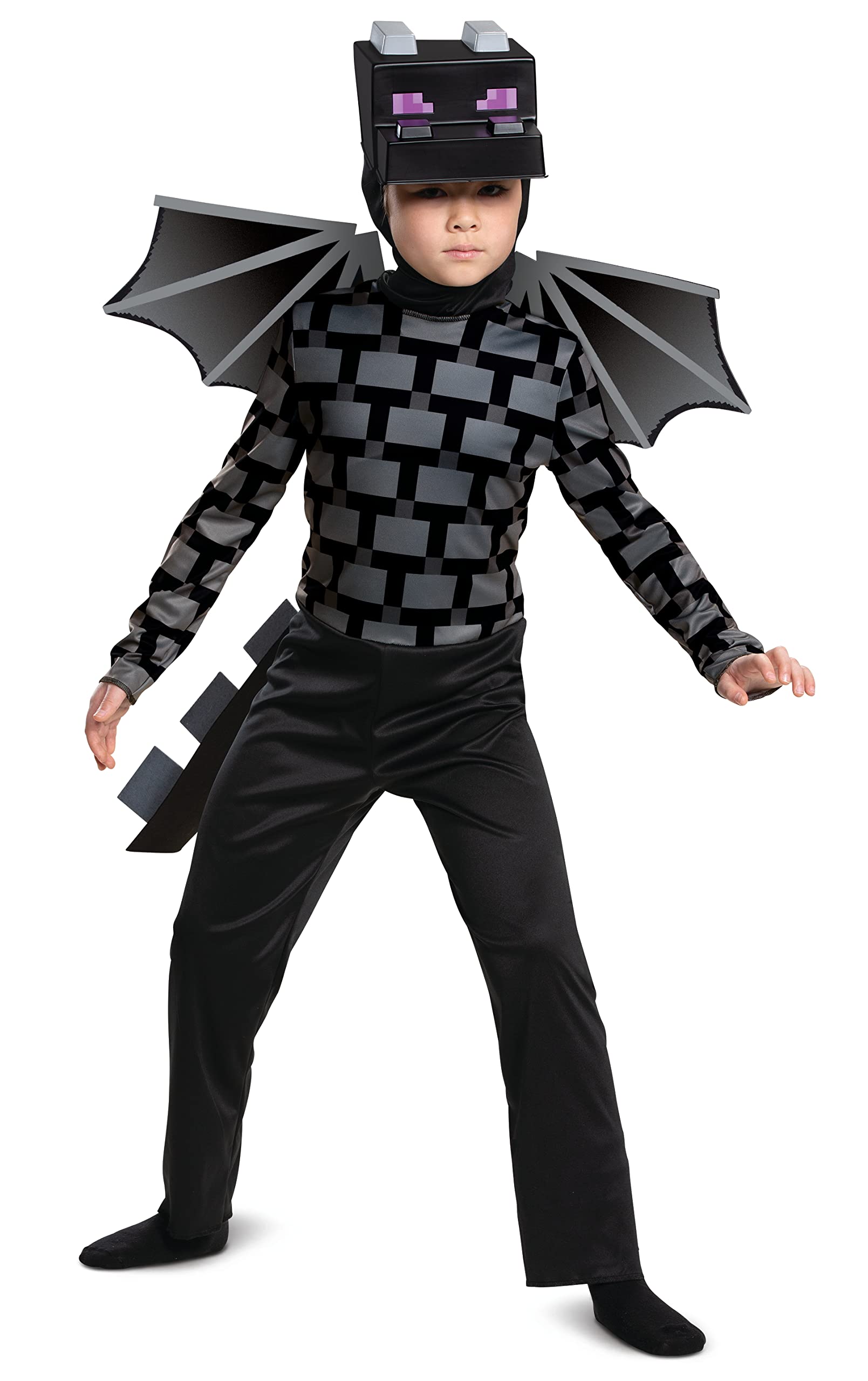 Disguise Minecraft Ender Dragon Costume - Kids Black 6