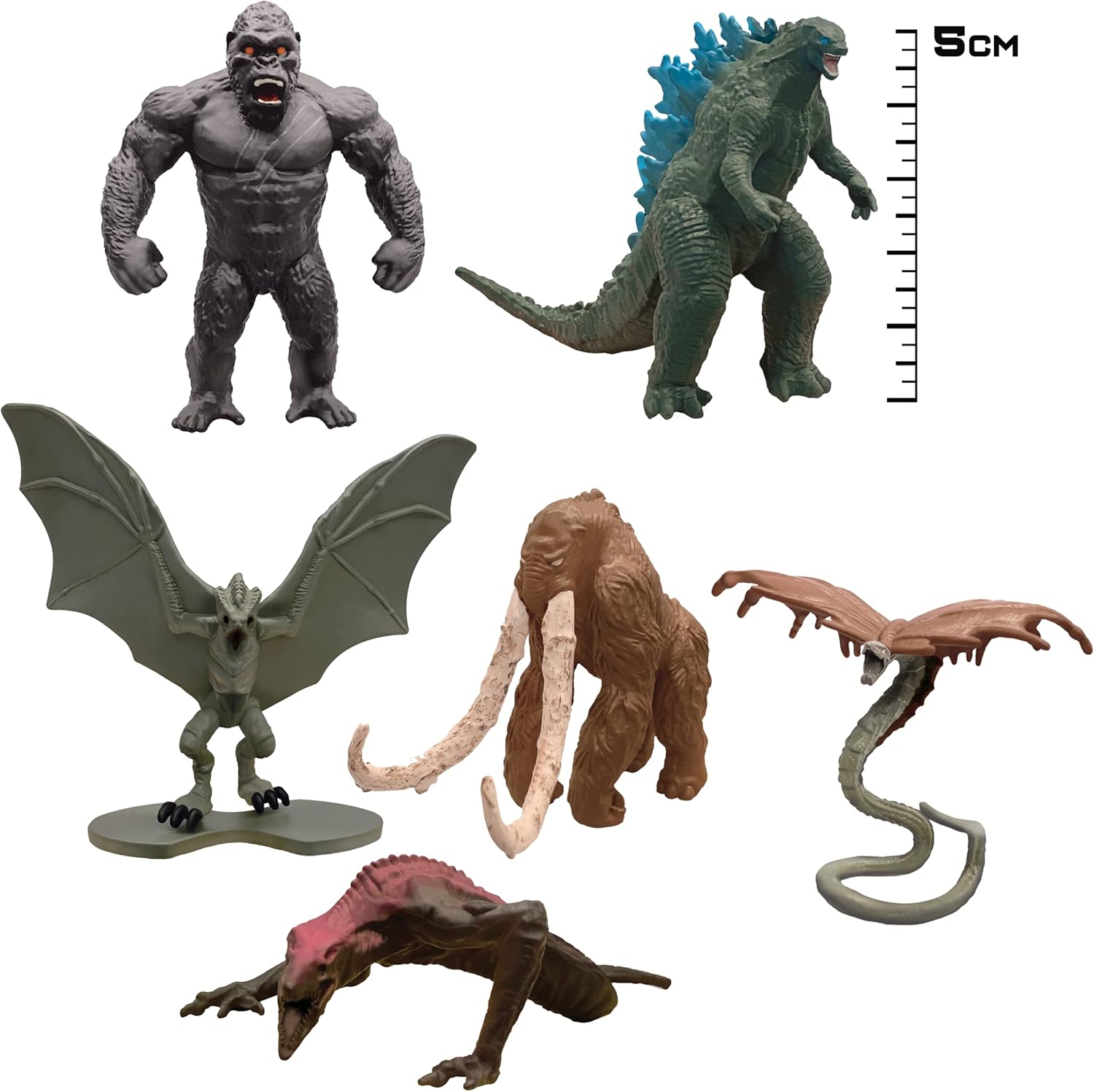 MonsterVerse MNG09000 - Godzilla vs Kong 2" Mini Monster 6 Pack Collectible Figures 7