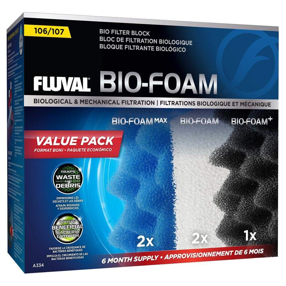Fluval Bio-Foam Value Pack - 6-Month Supply for 106/107 Canister Filters